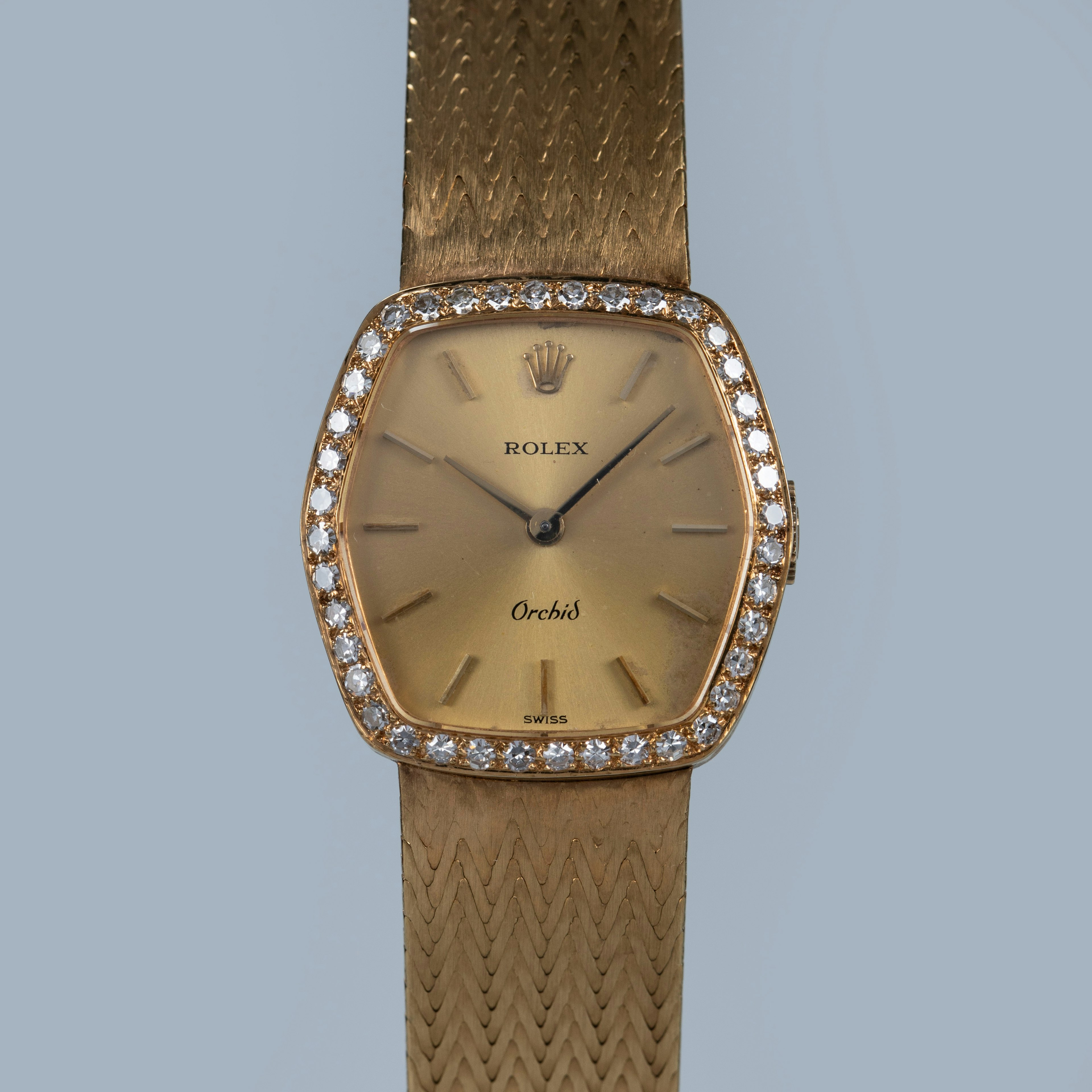 Thumbnail for Rolex Orchid 2664 Diamond Bezel 18K YG