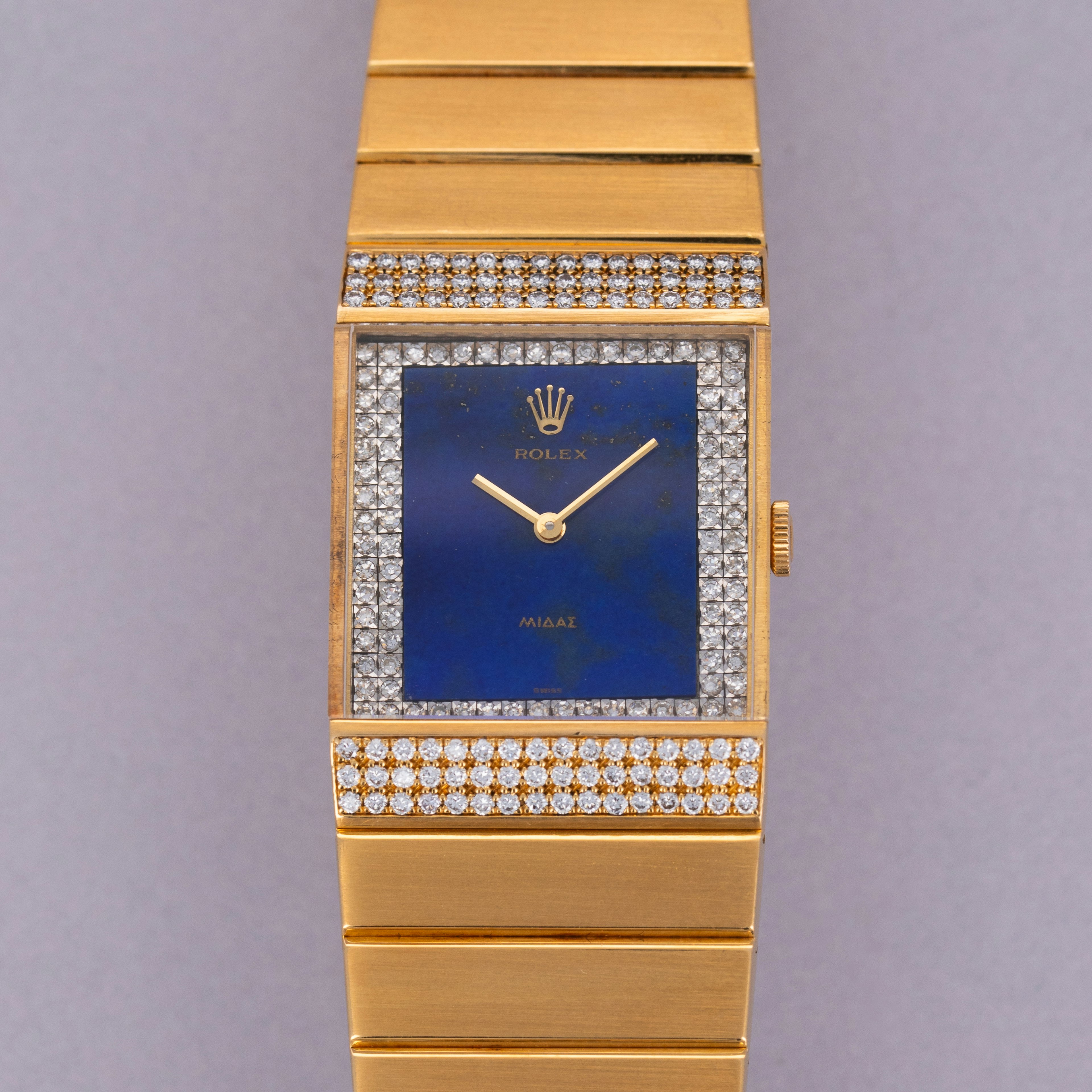 Thumbnail for Rolex King Midas 4611 Diamond Lapis Lazuli Dial 18k YG