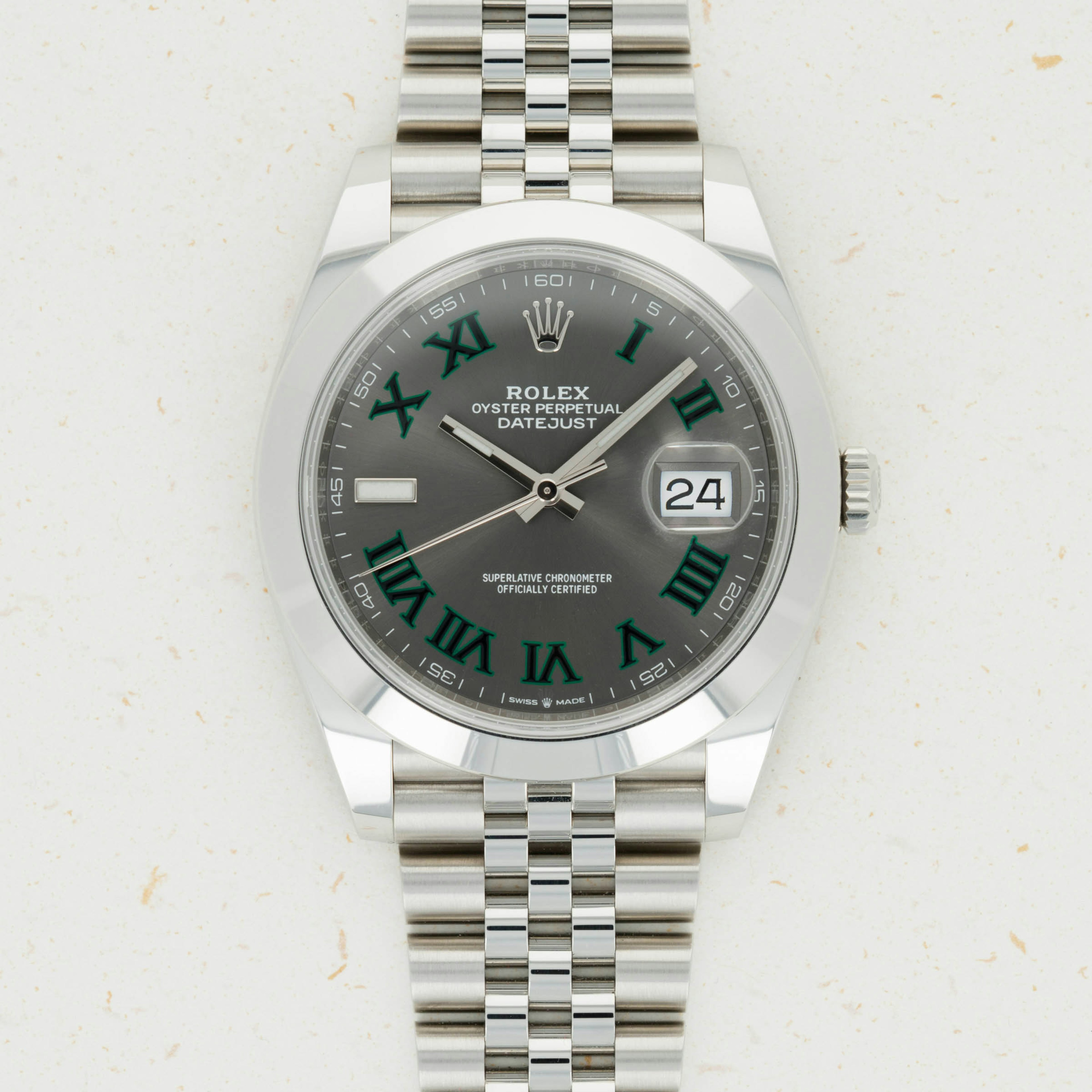 Thumbnail for Rolex Datejust 41 Wimbledon Dial 126300