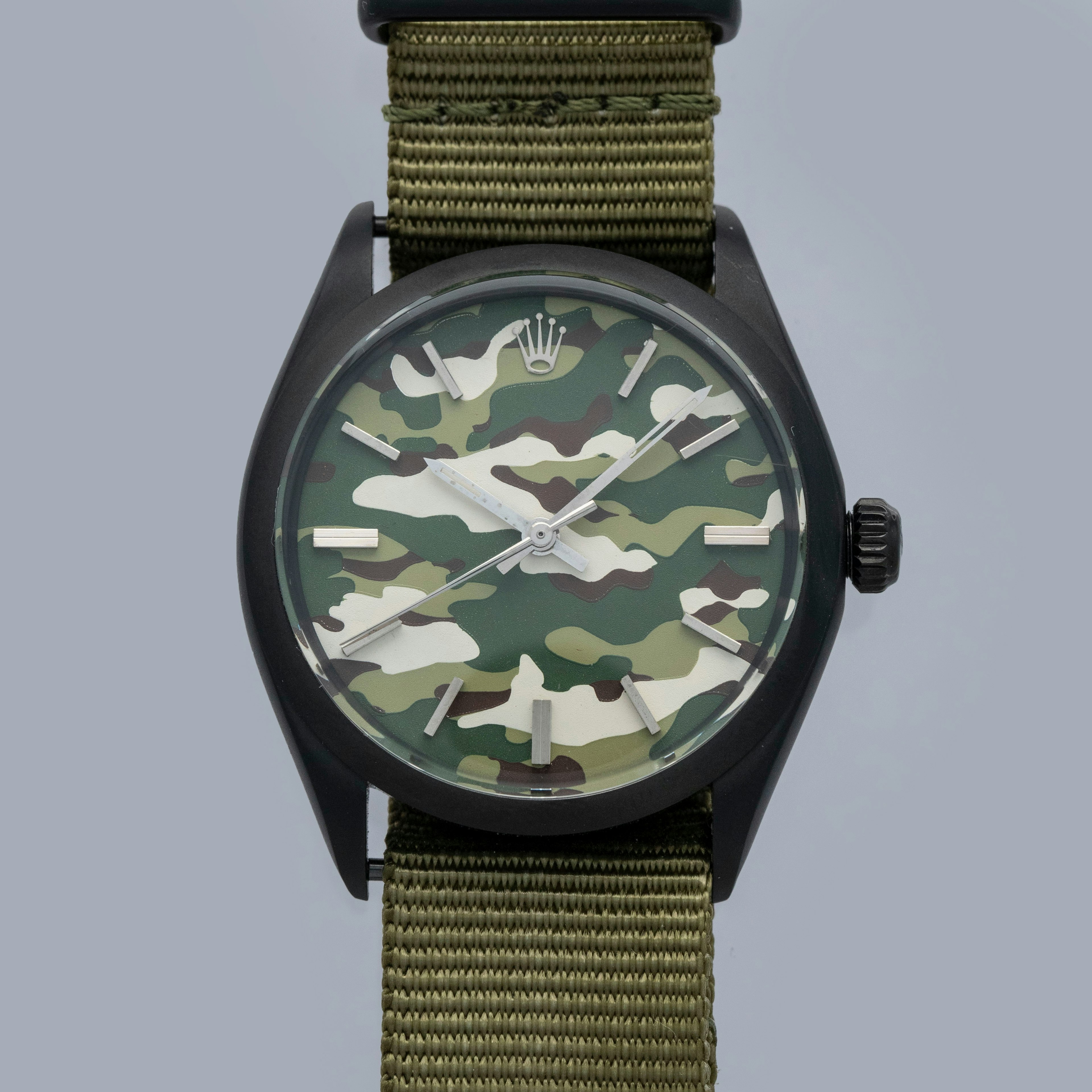 Thumbnail for Project X Customized Rolex Air-King 5500 Camo Green Dial 