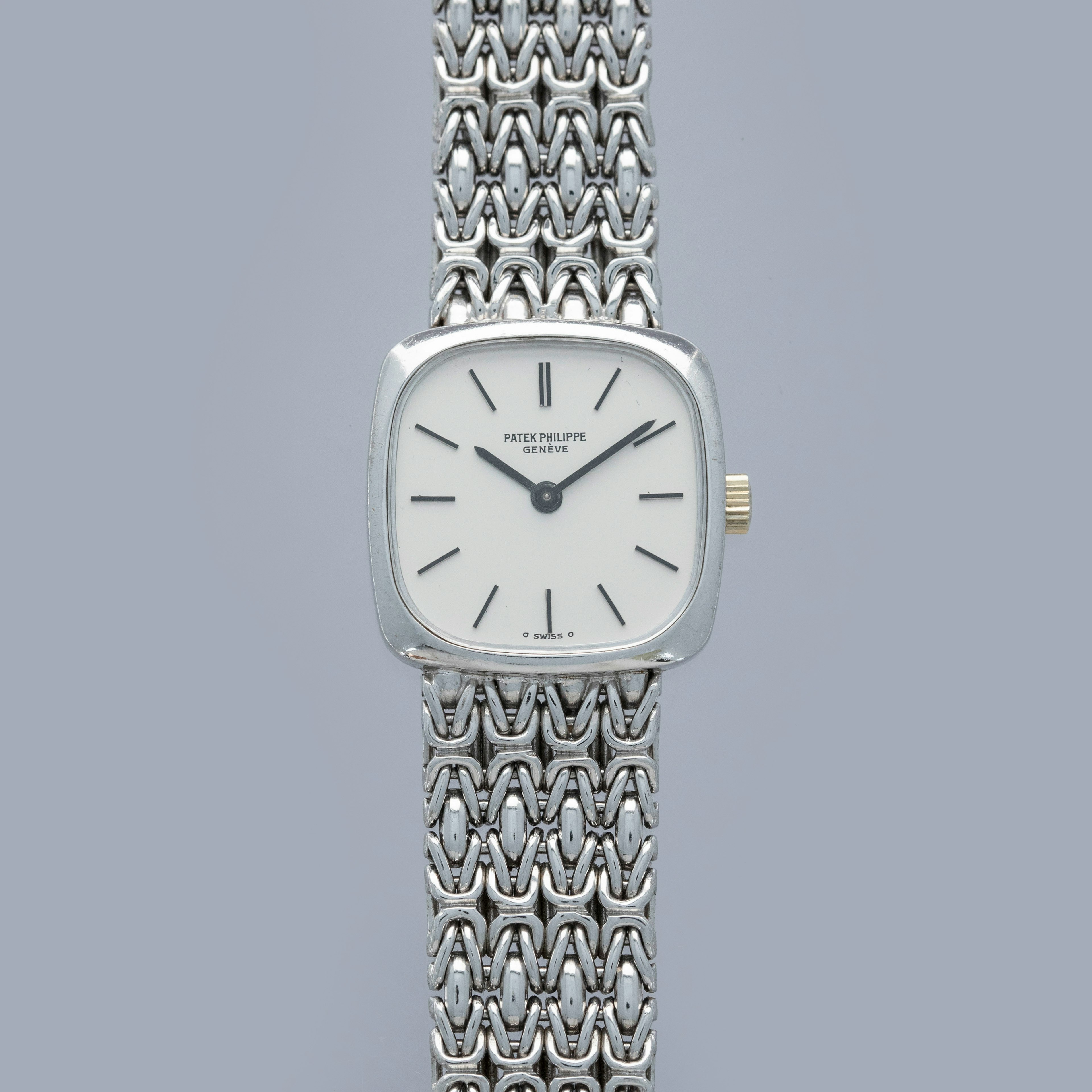 Thumbnail for Patek Philippe 4459/1 Integrated Bracelet Silver Dial 18k WG