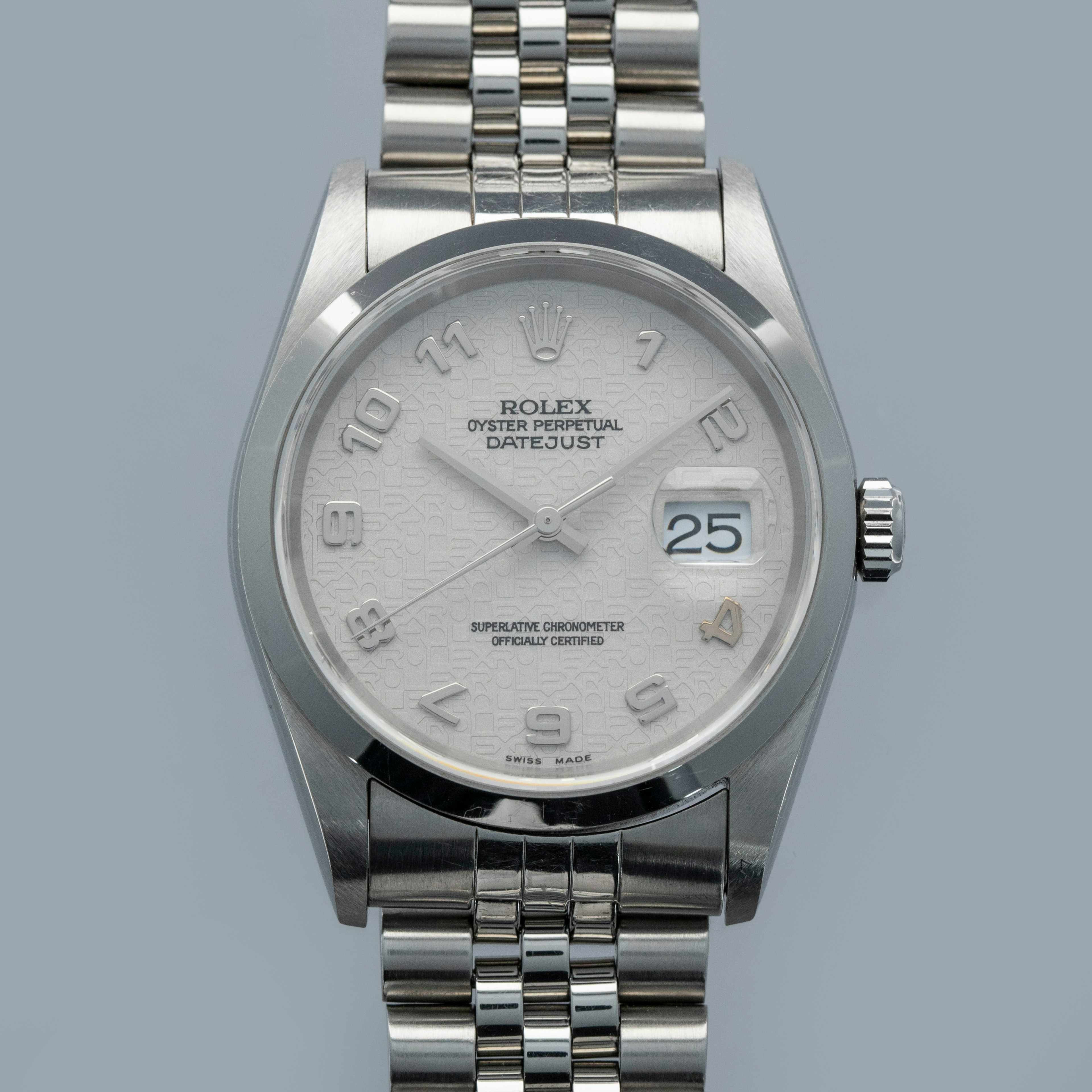 Thumbnail for Rolex Datejust 16200 Computer Dial Arabic Indexes 