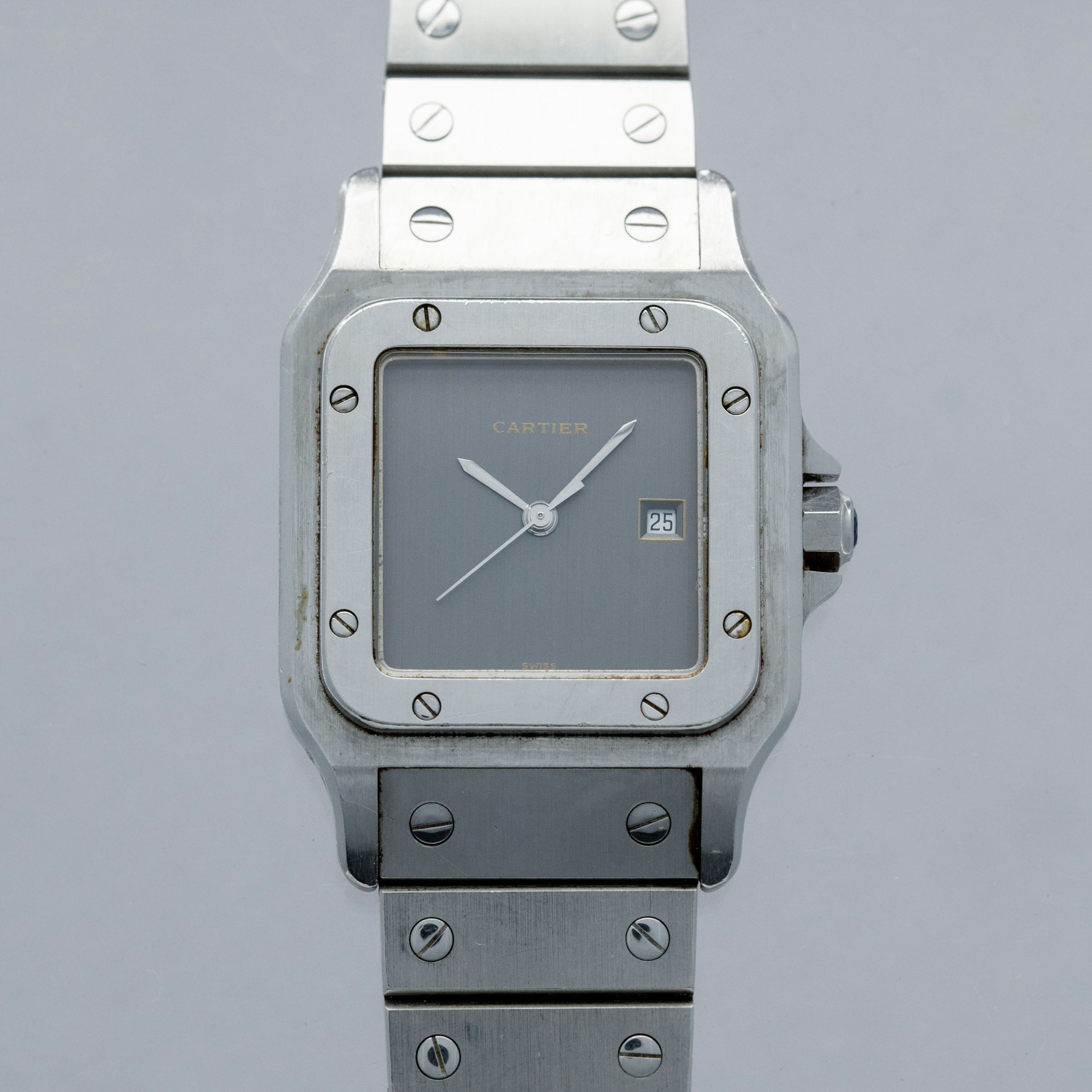 Thumbnail for CARTIER SANTOS CARREE AUTOMATIC 2960 GHOST DIAL STAINLESS STEEL