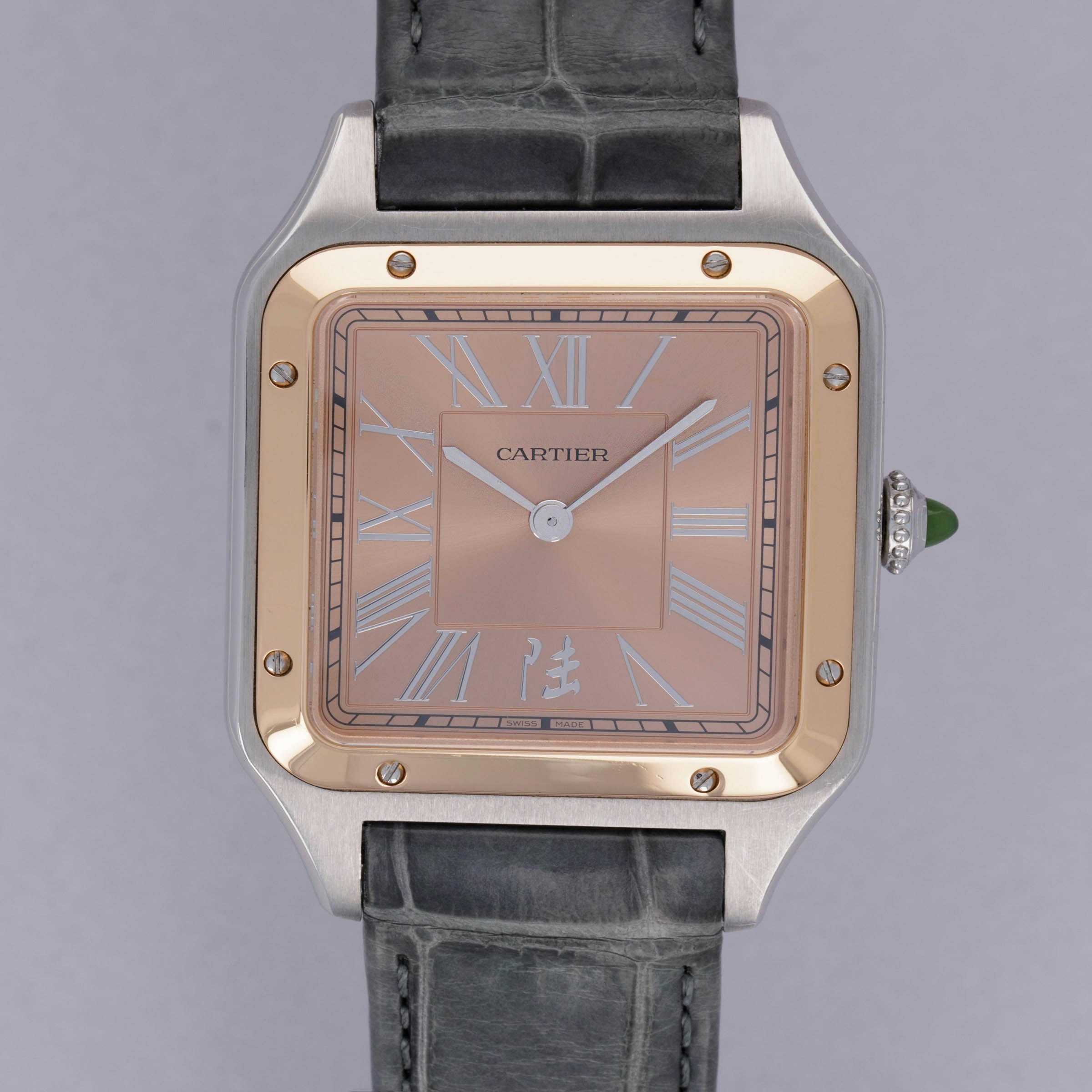 Thumbnail for Cartier Santos Dumont China Limited Edition W2SA0027 18k RG Bezel Salmon Dial