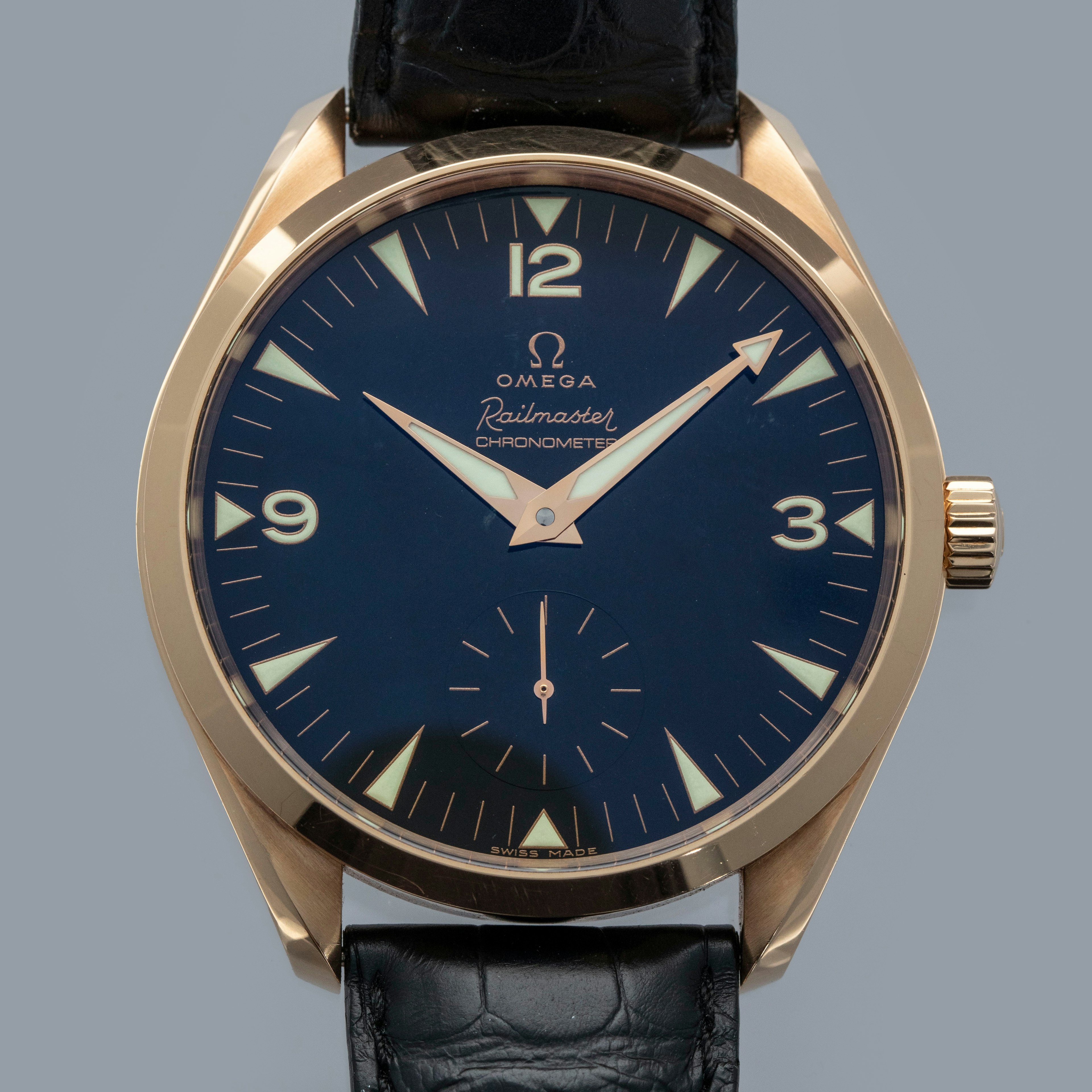 Thumbnail for OMEGA SEAMASTER RAILMASTER XXL Limited Edition 221.53.49.10.01.001 18k RG