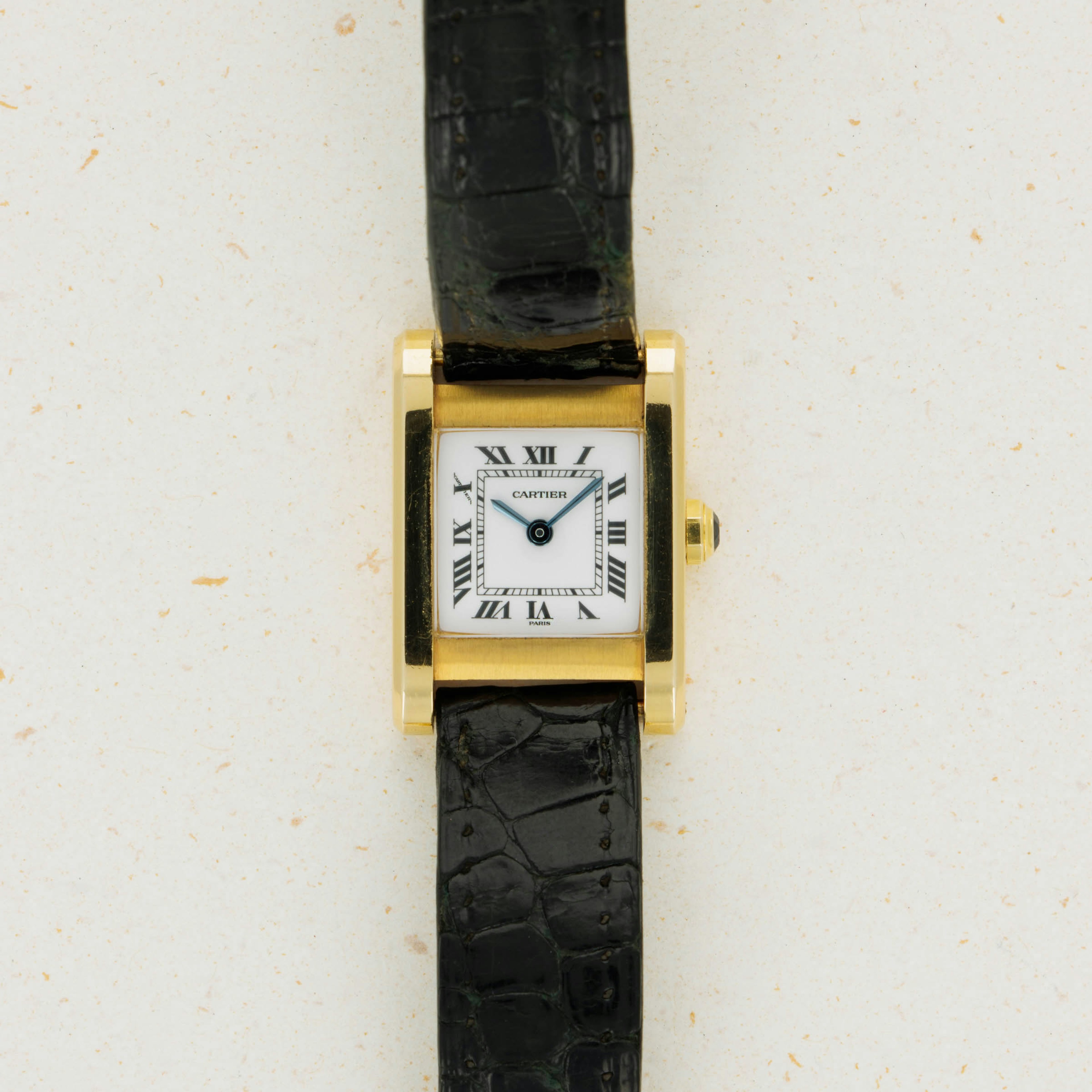 Thumbnail for Cartier Paris Tank Normale 78093 18k YG with Guarantee Card