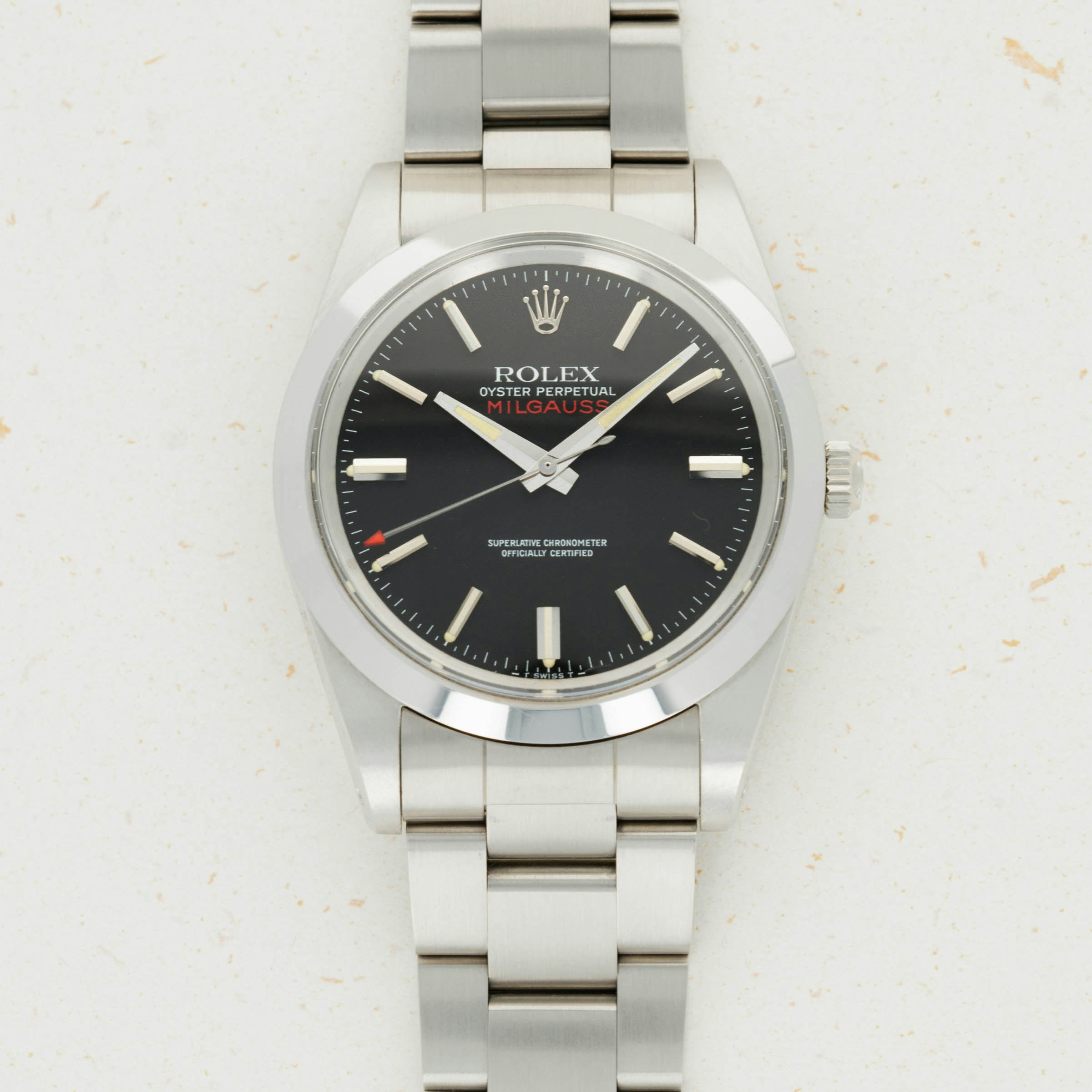 Thumbnail for Rolex Milgauss 1019 Black dial NOS Box and Papers