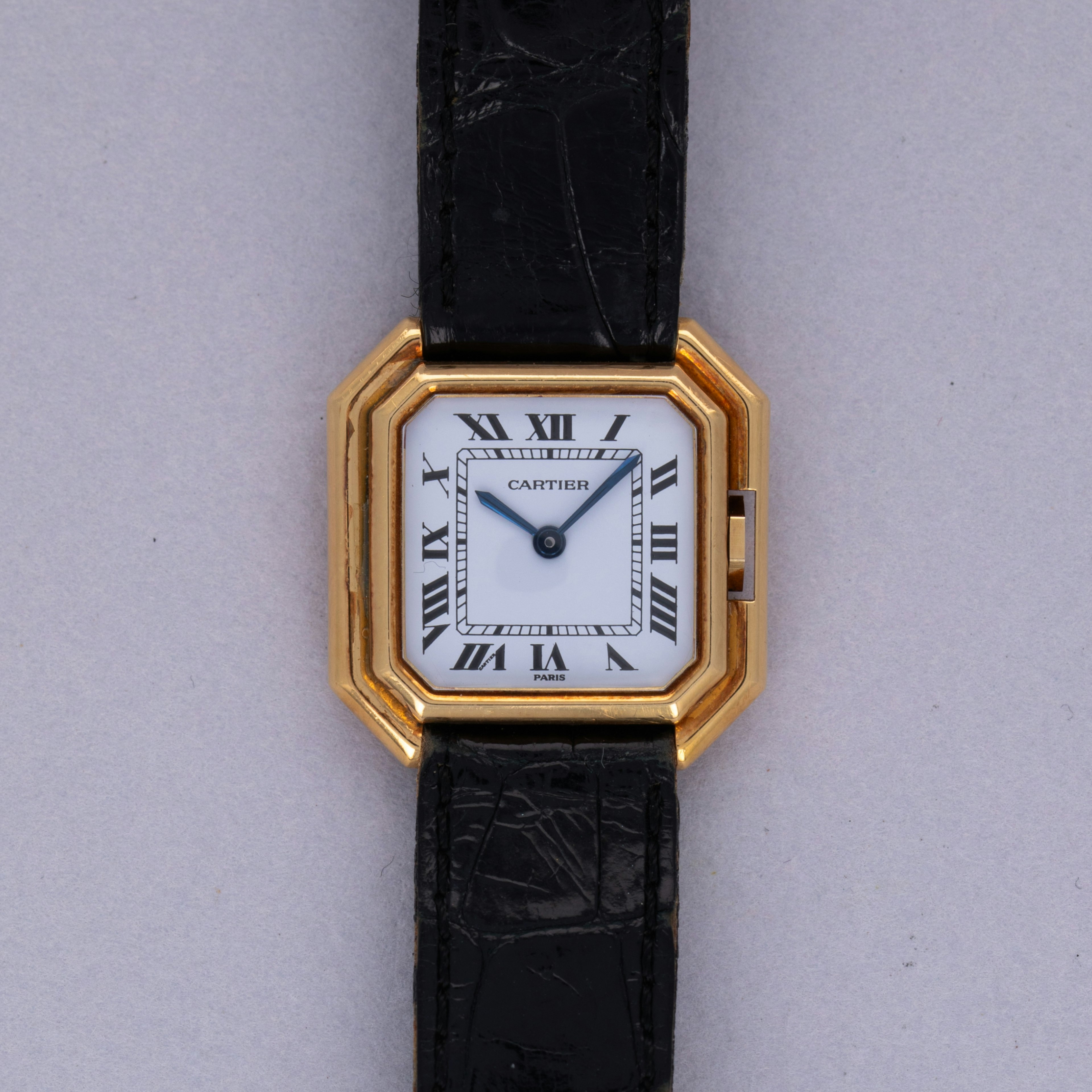 Thumbnail for Cartier Tank Ceinture 78100 Paris Dial 18k YG 