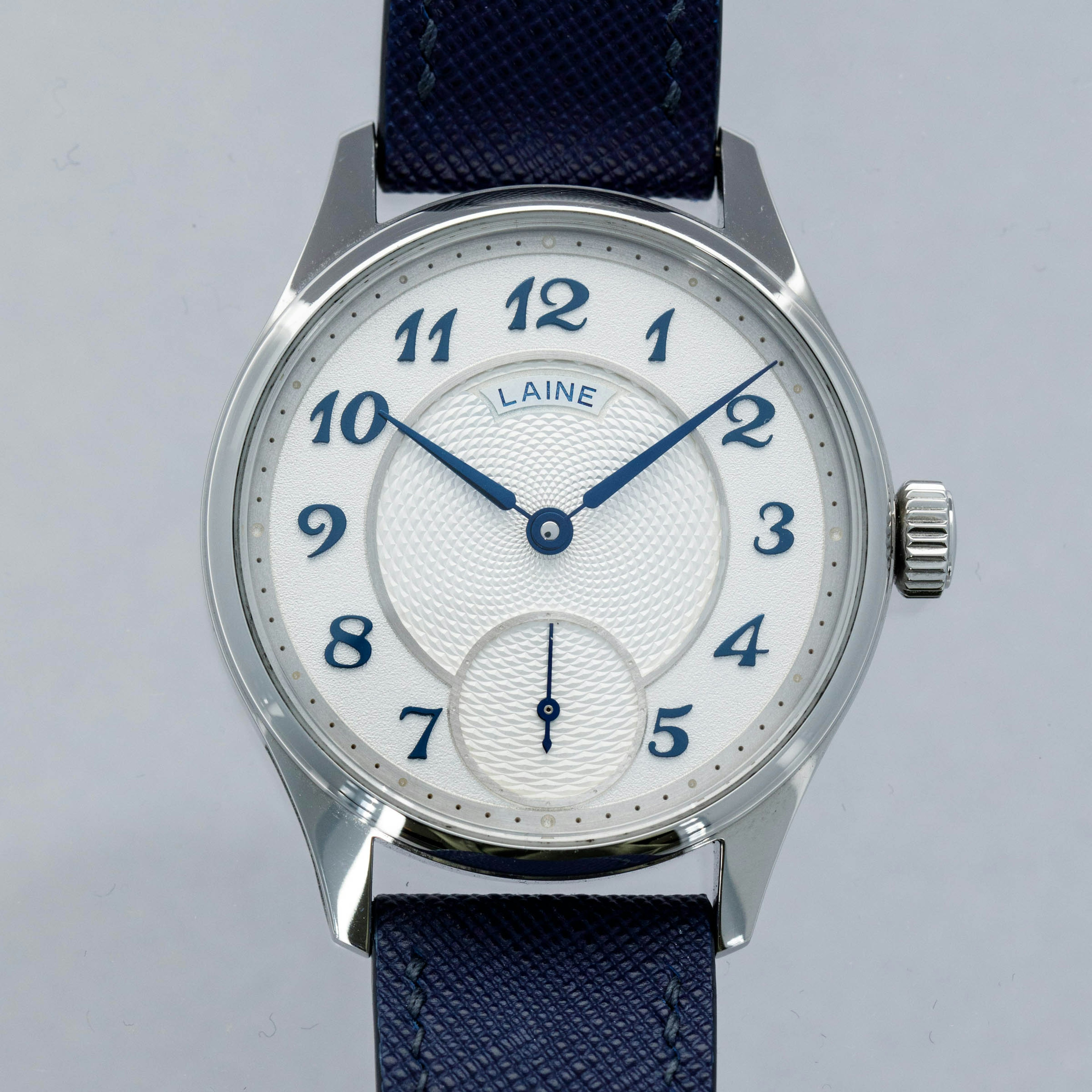 Thumbnail for Laine Gelidus G3 White Guilloche Dial Stainless Steel