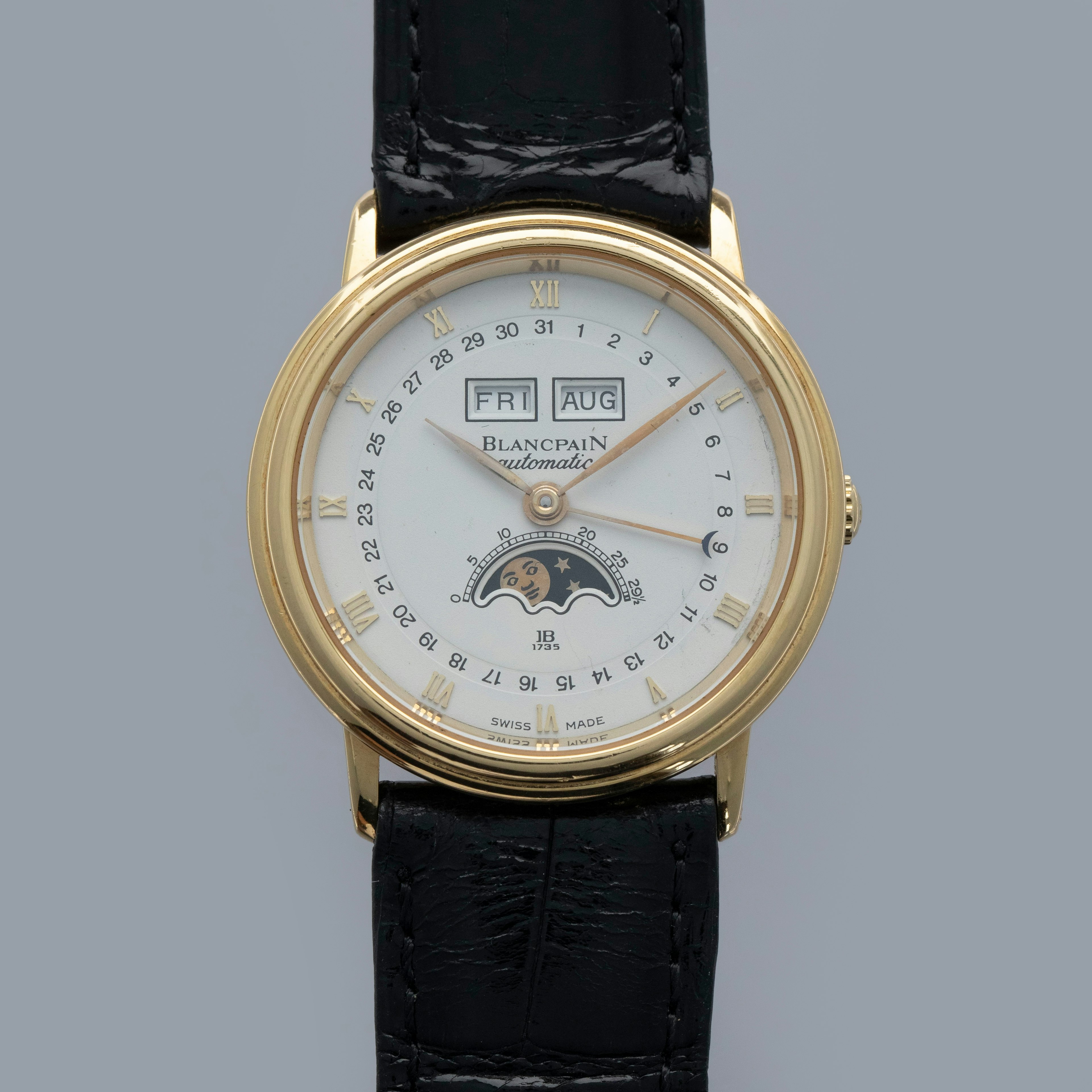 Thumbnail for BLANCPAIN VILLERET TRIPLE CALENDAR MOONPHASE 6595 18K YG