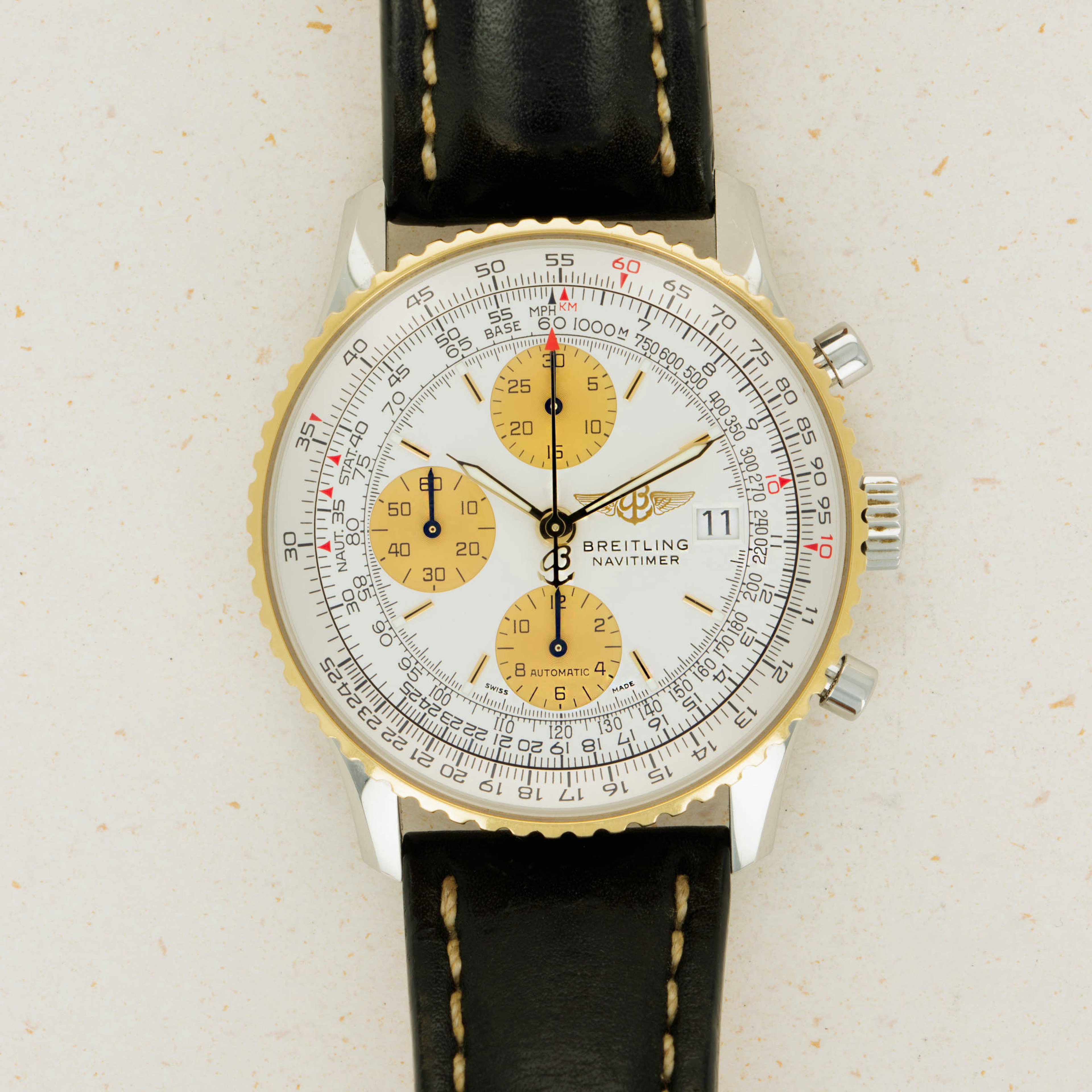 Breitling old navitimer online gold