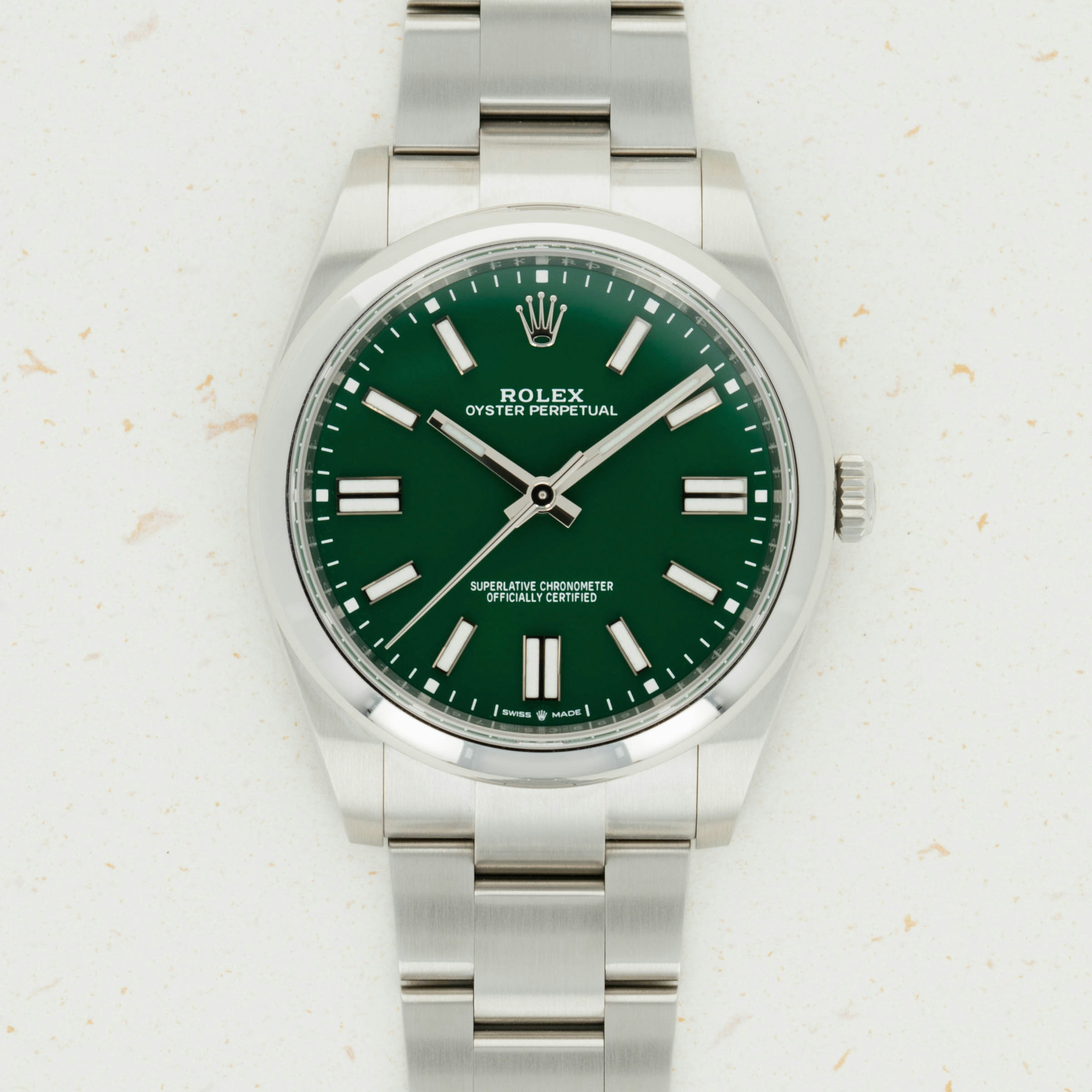 Thumbnail for Rolex Oyster Perpetual Green Dial 124300