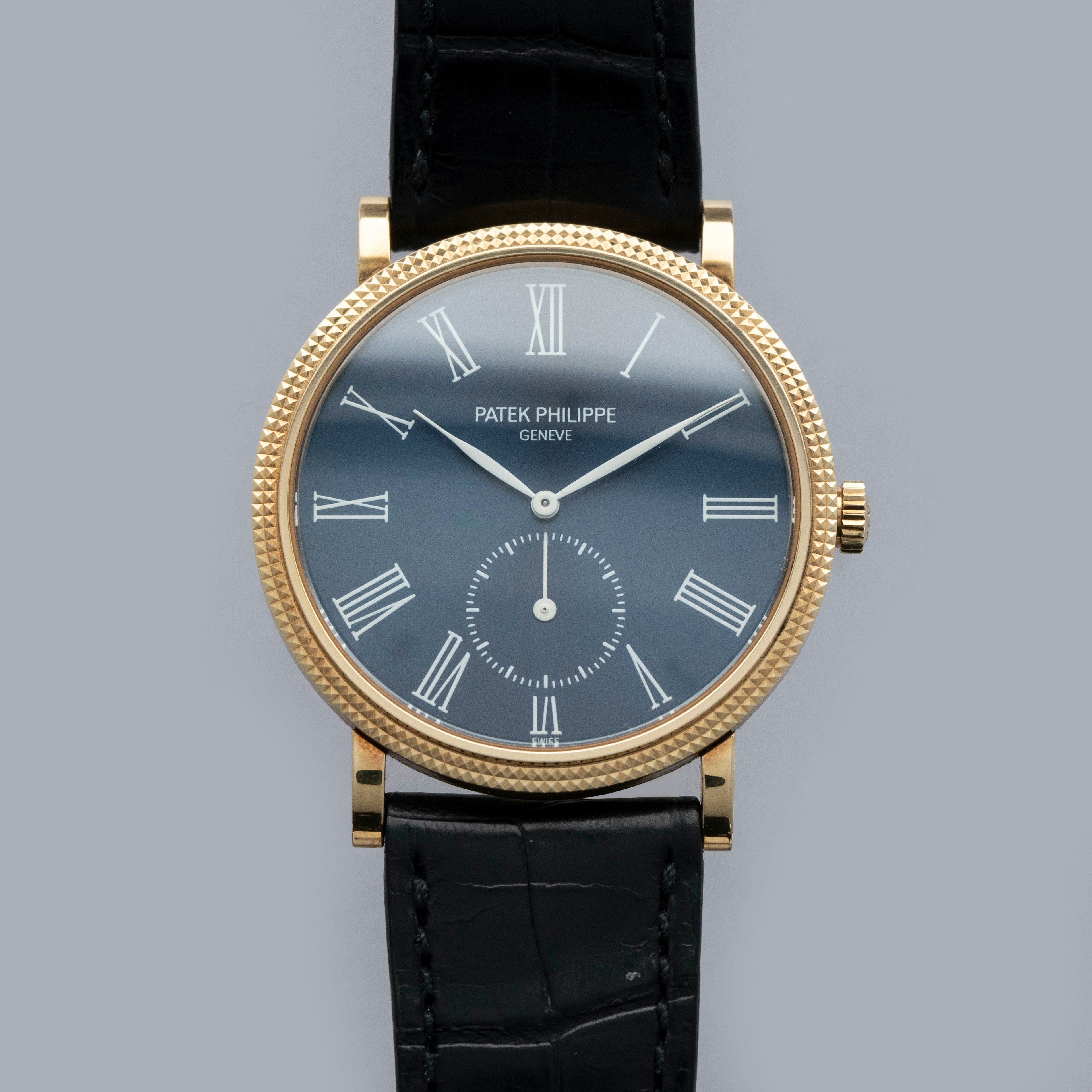Thumbnail for Patek Philippe Calatrava 3919J-015 Geneva Boutique Special Edition Blue Dial 18k YG