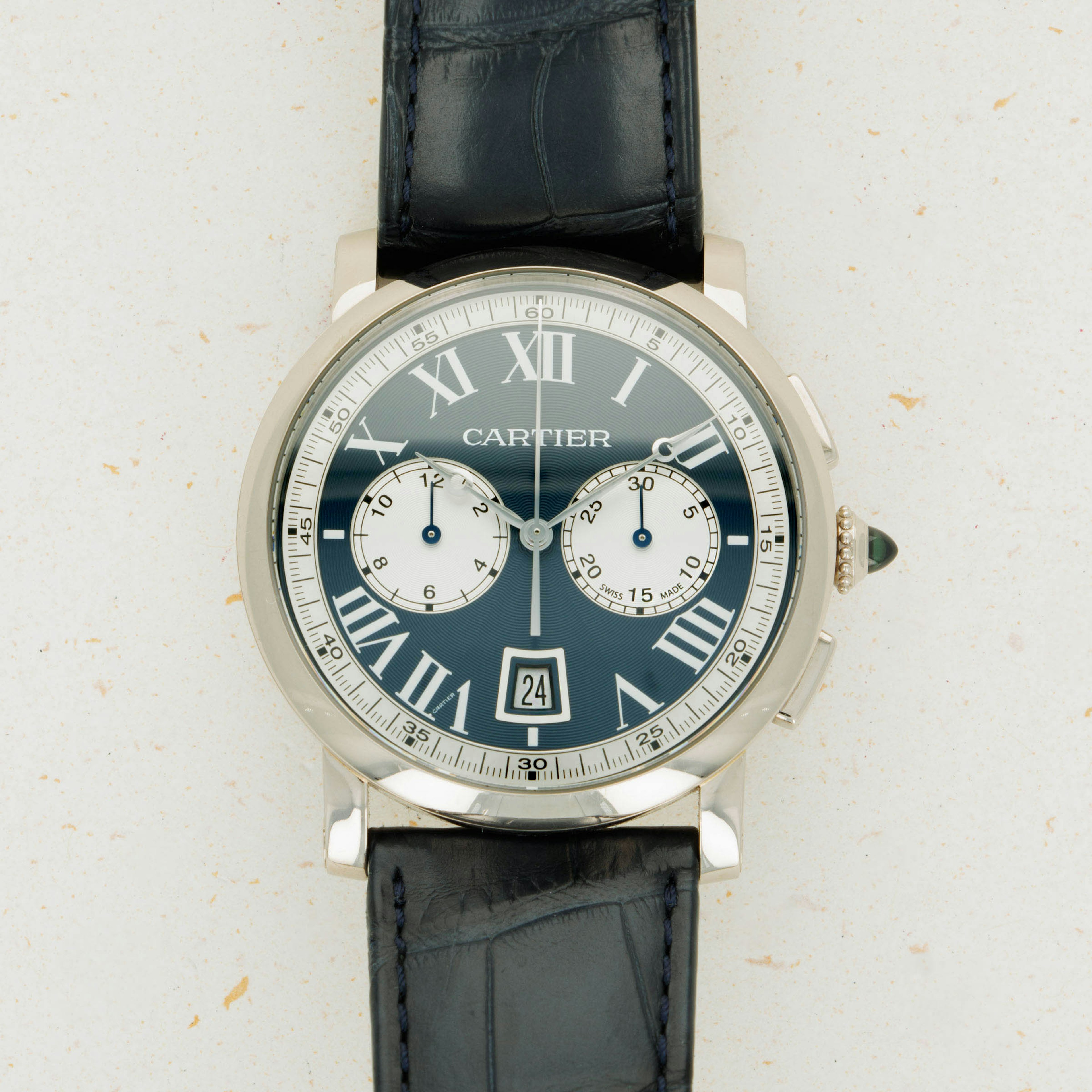 Thumbnail for Cartier Rotonde de Cartier Chronograph White Gold Limited Edition 3769 W1556239