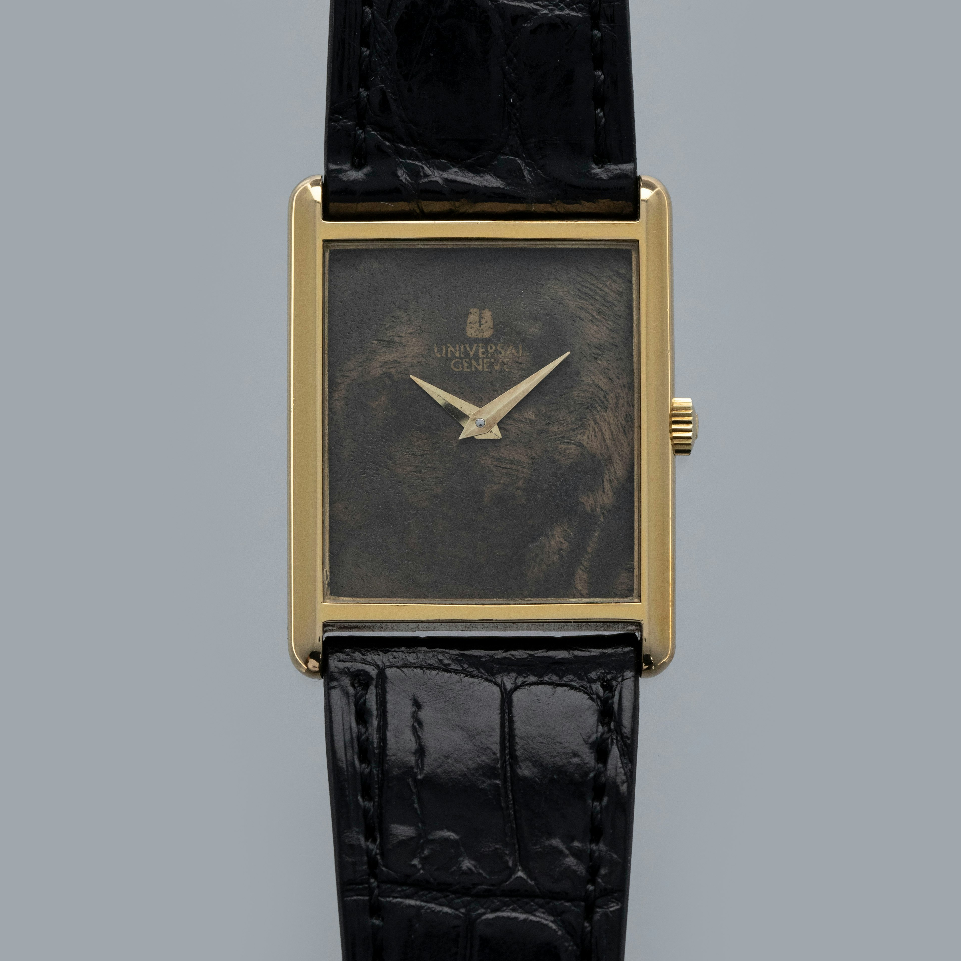 Thumbnail for Universal Genève Tank 542139 Wood Dial YG Plated