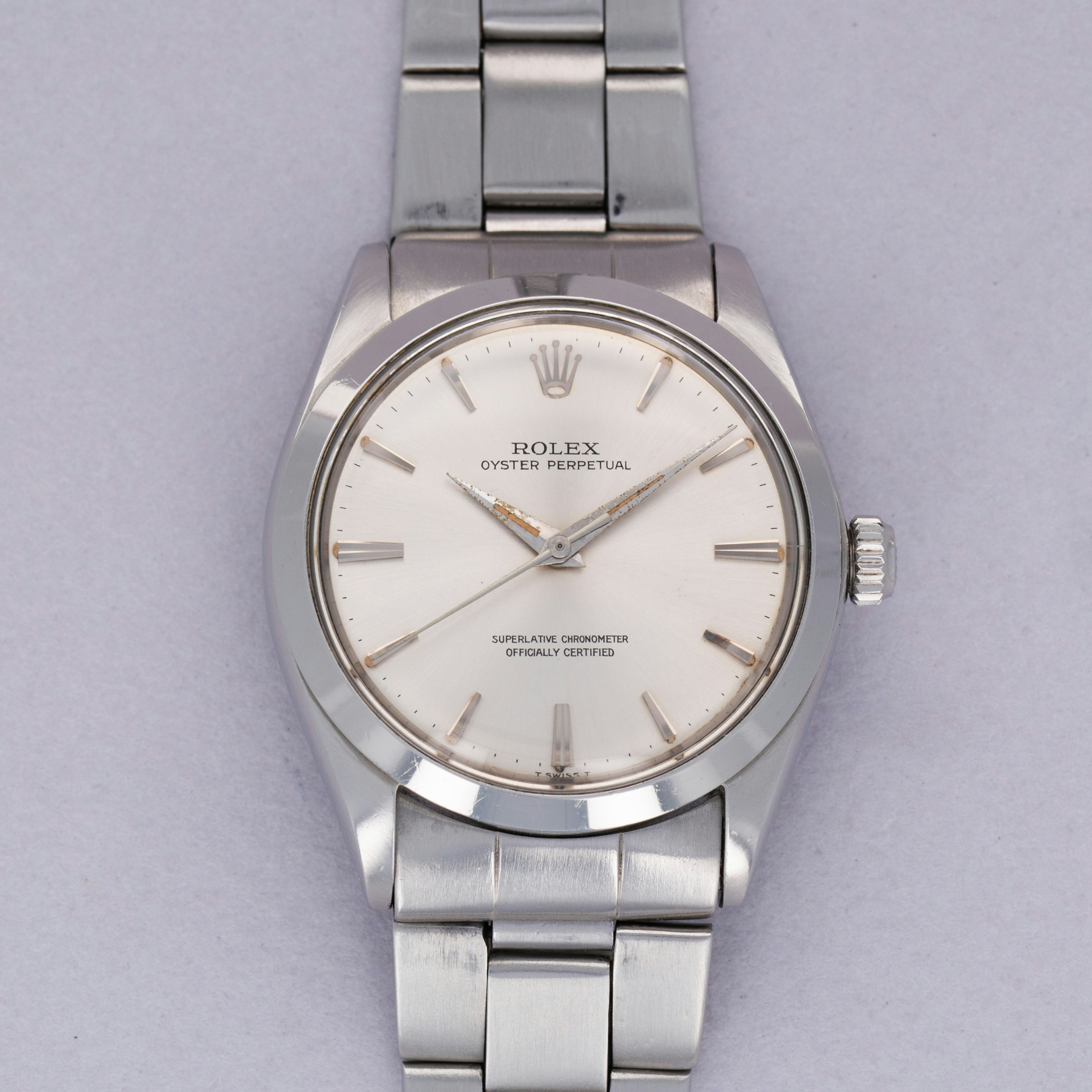 Thumbnail for Rolex Oyster Perpetual 1002 Silver Dial