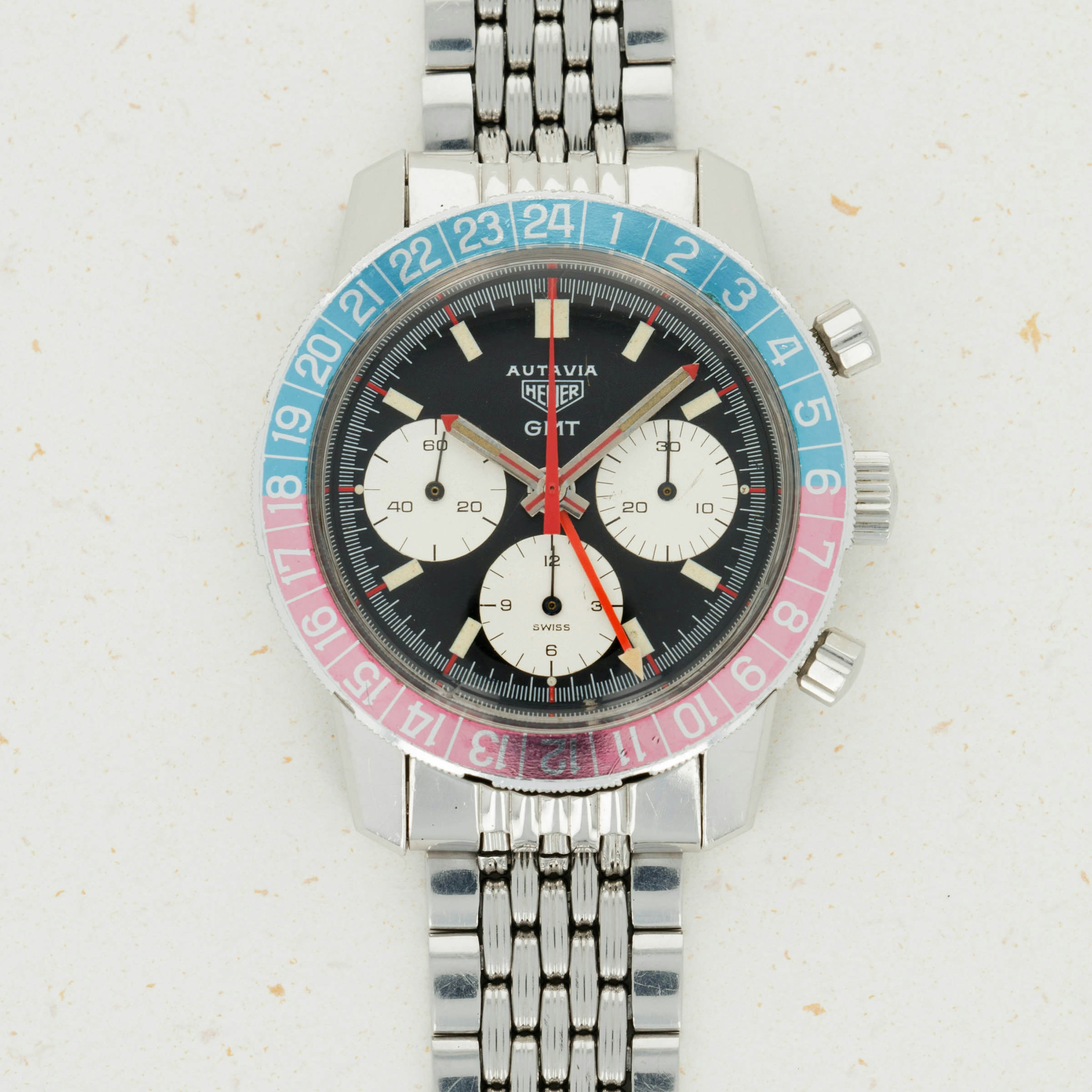 Thumbnail for Heuer Autavia GMT Pepsi 2446C MK4