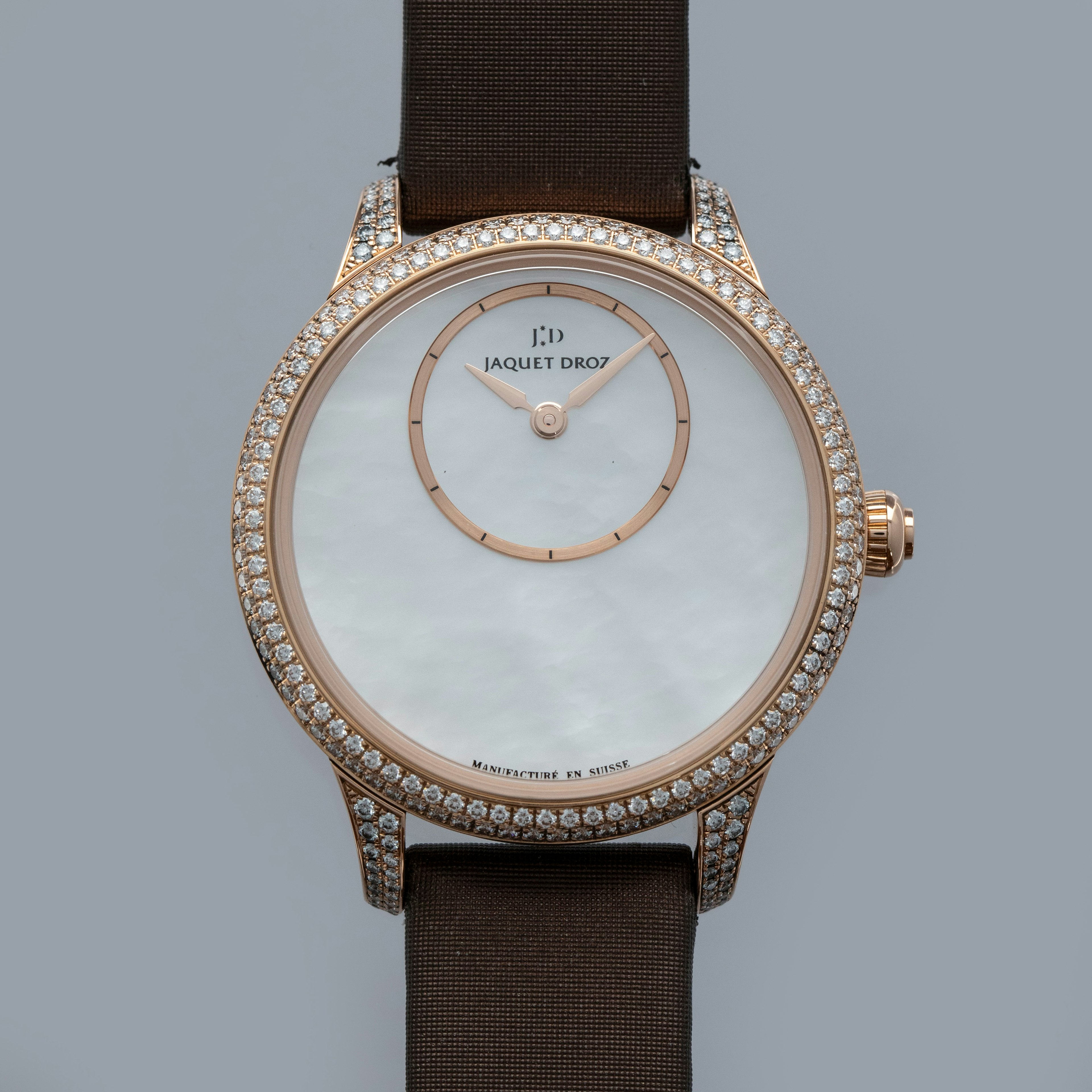 Thumbnail for Jaquet Droz Petite Heure Minute J005003572 Diamond Case 18k RG