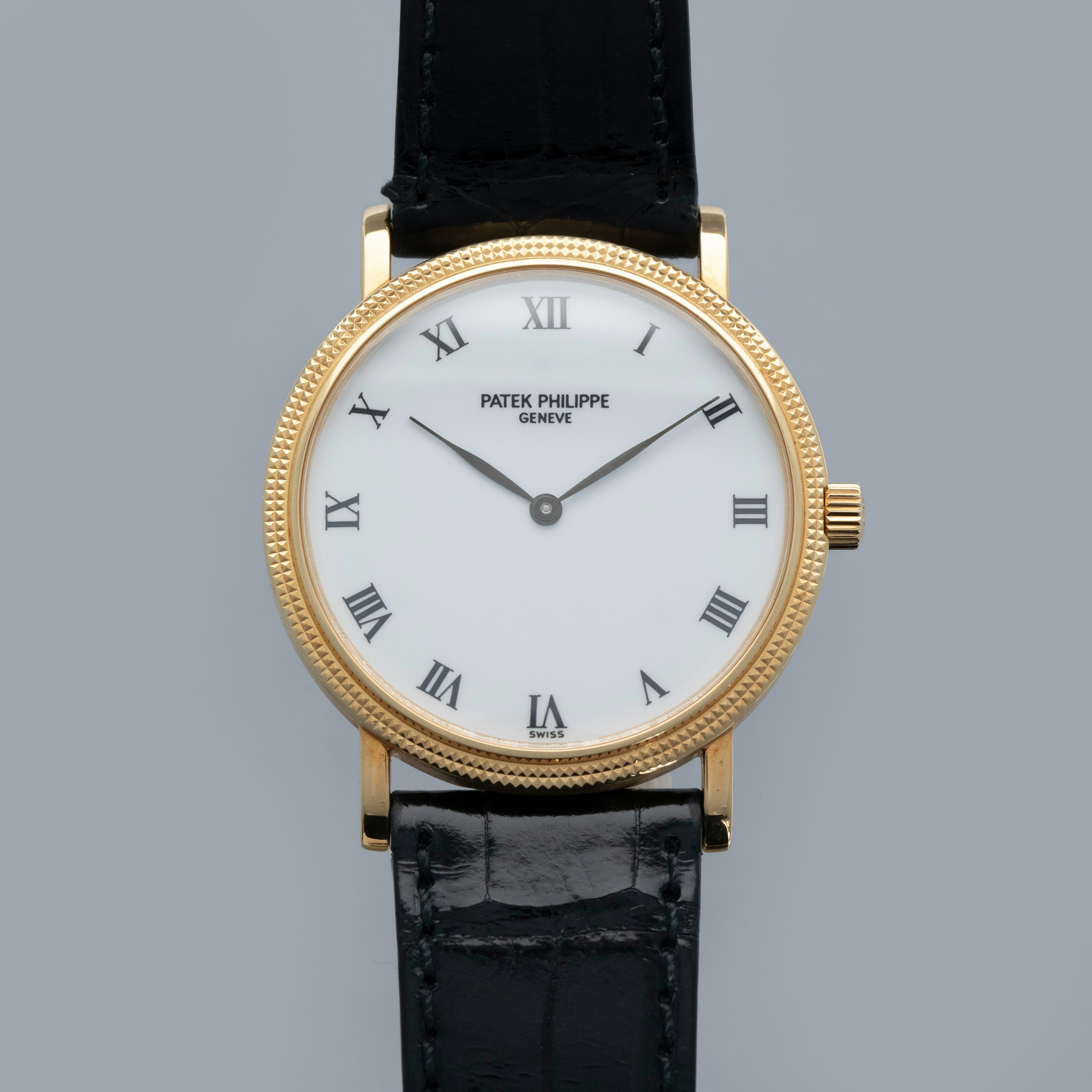 Thumbnail for Patek Philippe Calatrava 3992J-010 Hobnail Bezel 18k YG Box and Papers