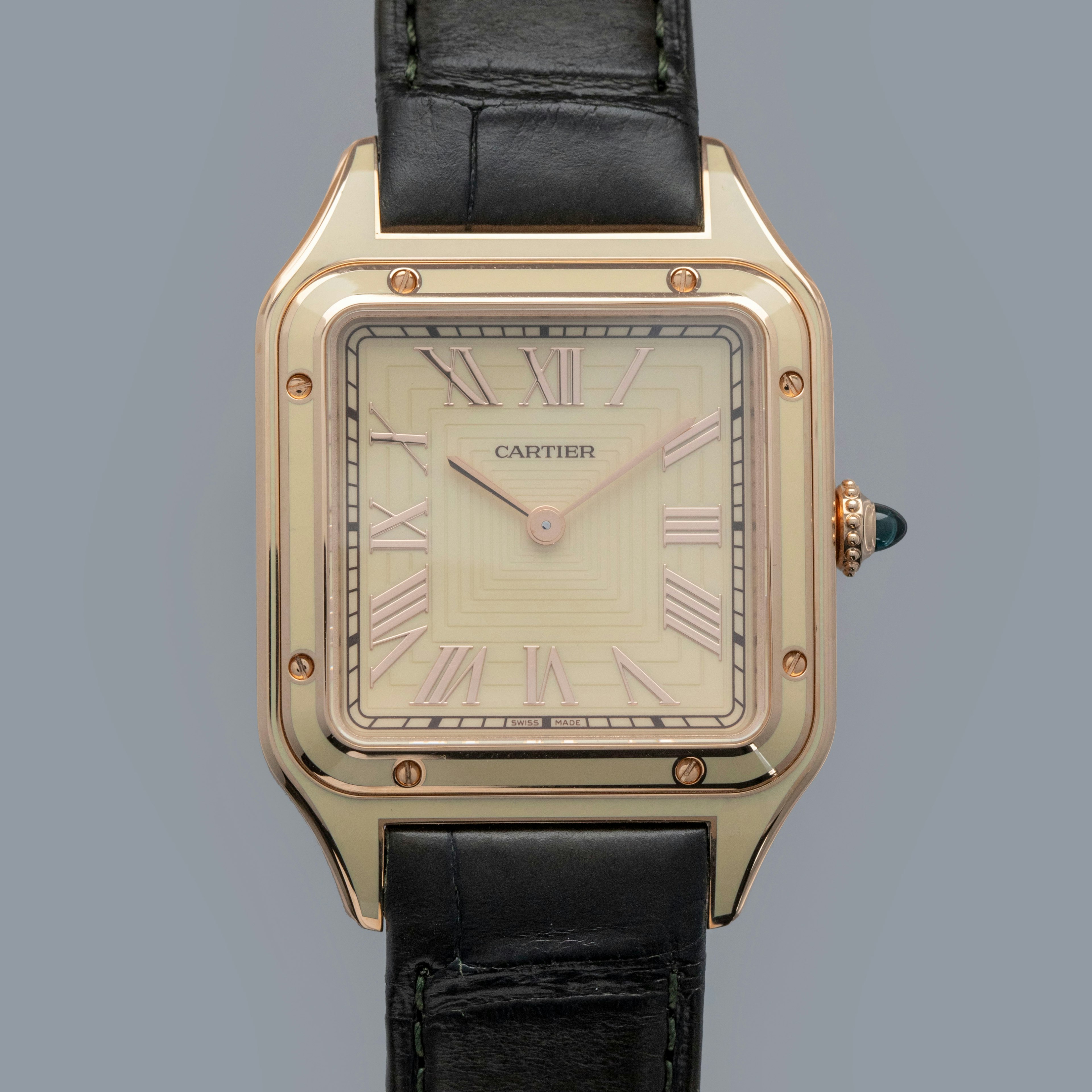 Thumbnail for CARTIER SANTOS DUMONT CREAM LACQUERED 18K RG WGSA0054