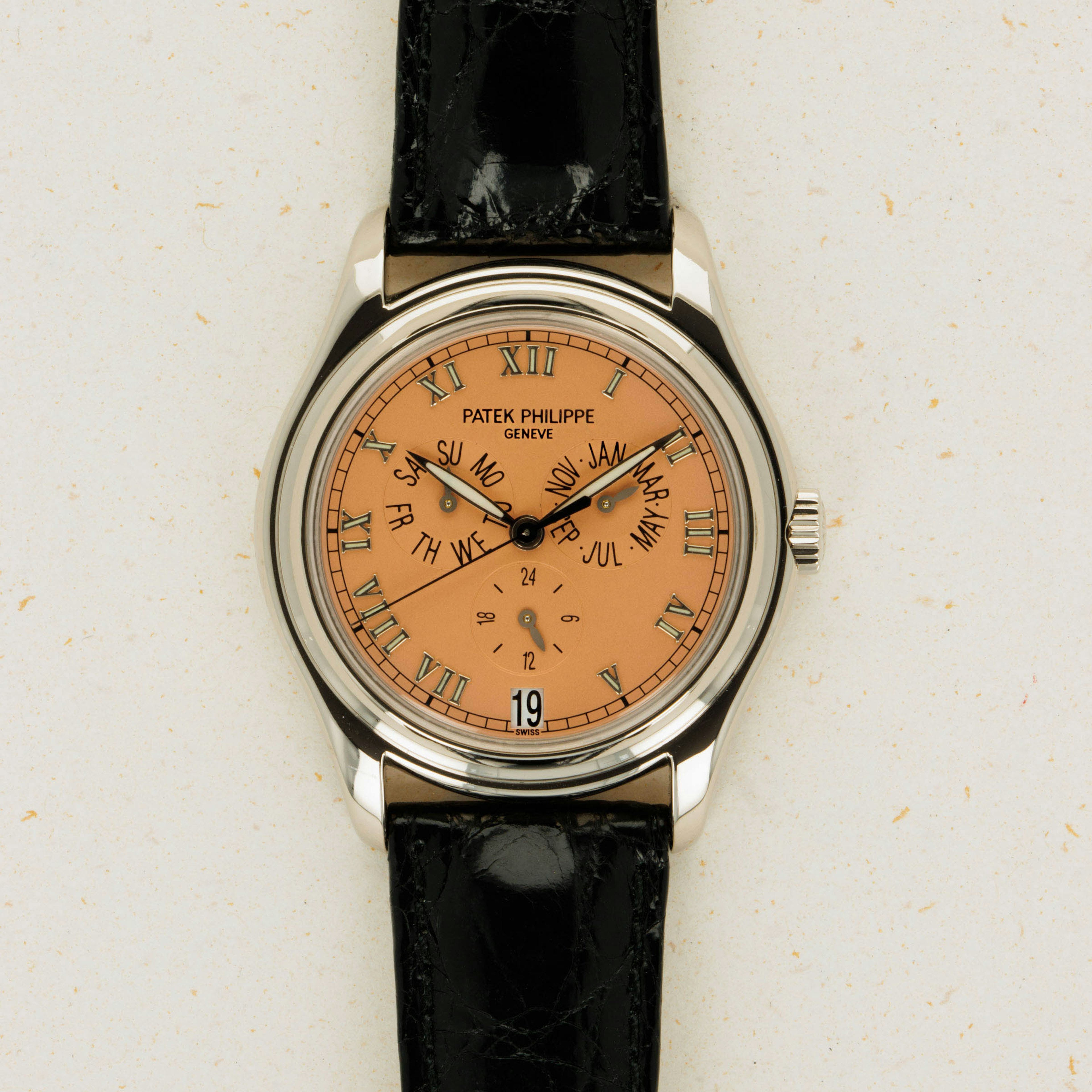 Thumbnail for Patek Philippe Annual Calendar 5035G 18k WG Salmon Dial Box and Papers