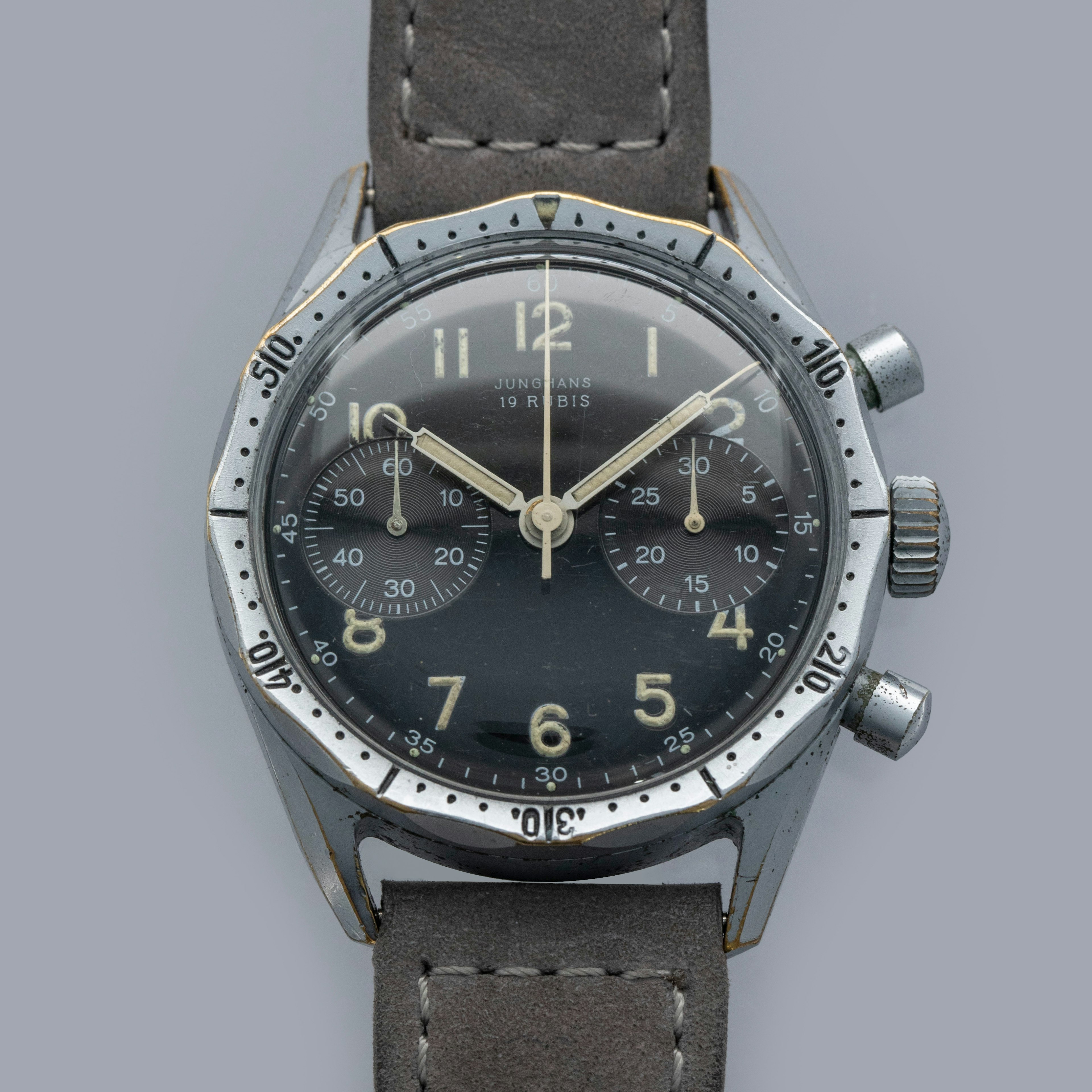 Thumbnail for Junghans Bundeswehr J88/0111 Chronograph Chrome-Plated