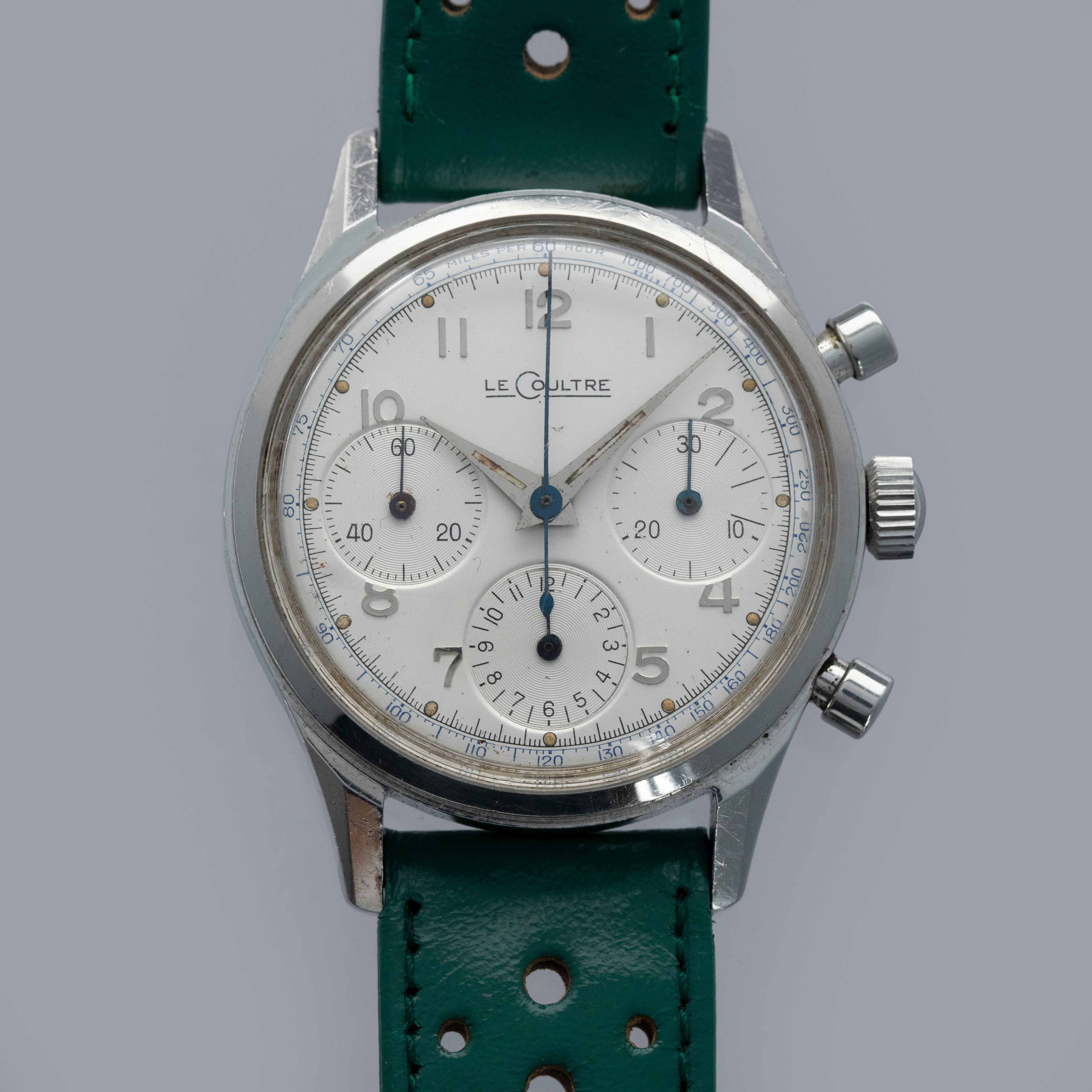 Thumbnail for LeCoultre Classic Chronograph E335 Valjoux 72 Box and Papers