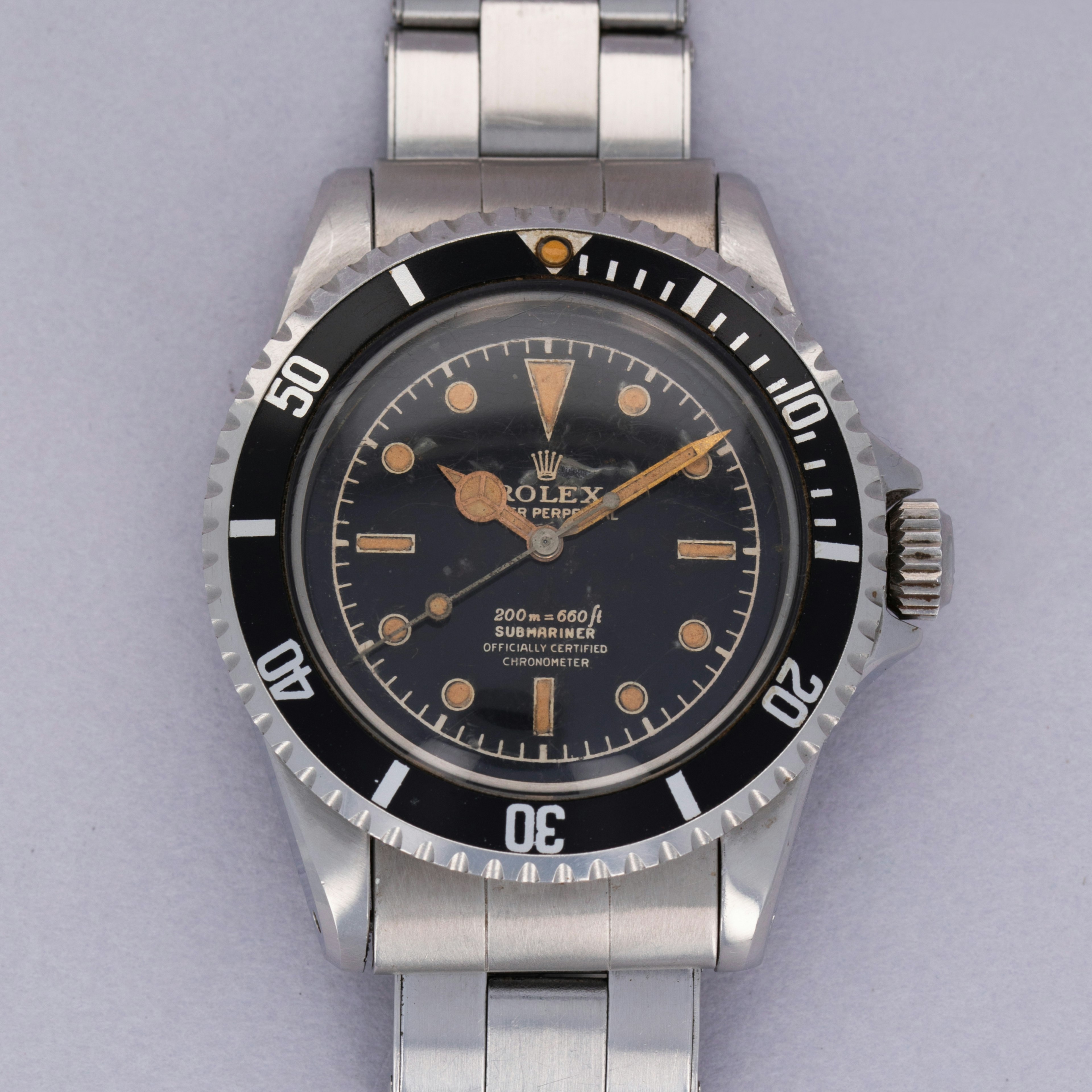 Thumbnail for Rolex Submariner 5512 Pointed Crownguard Case Refinished Dial