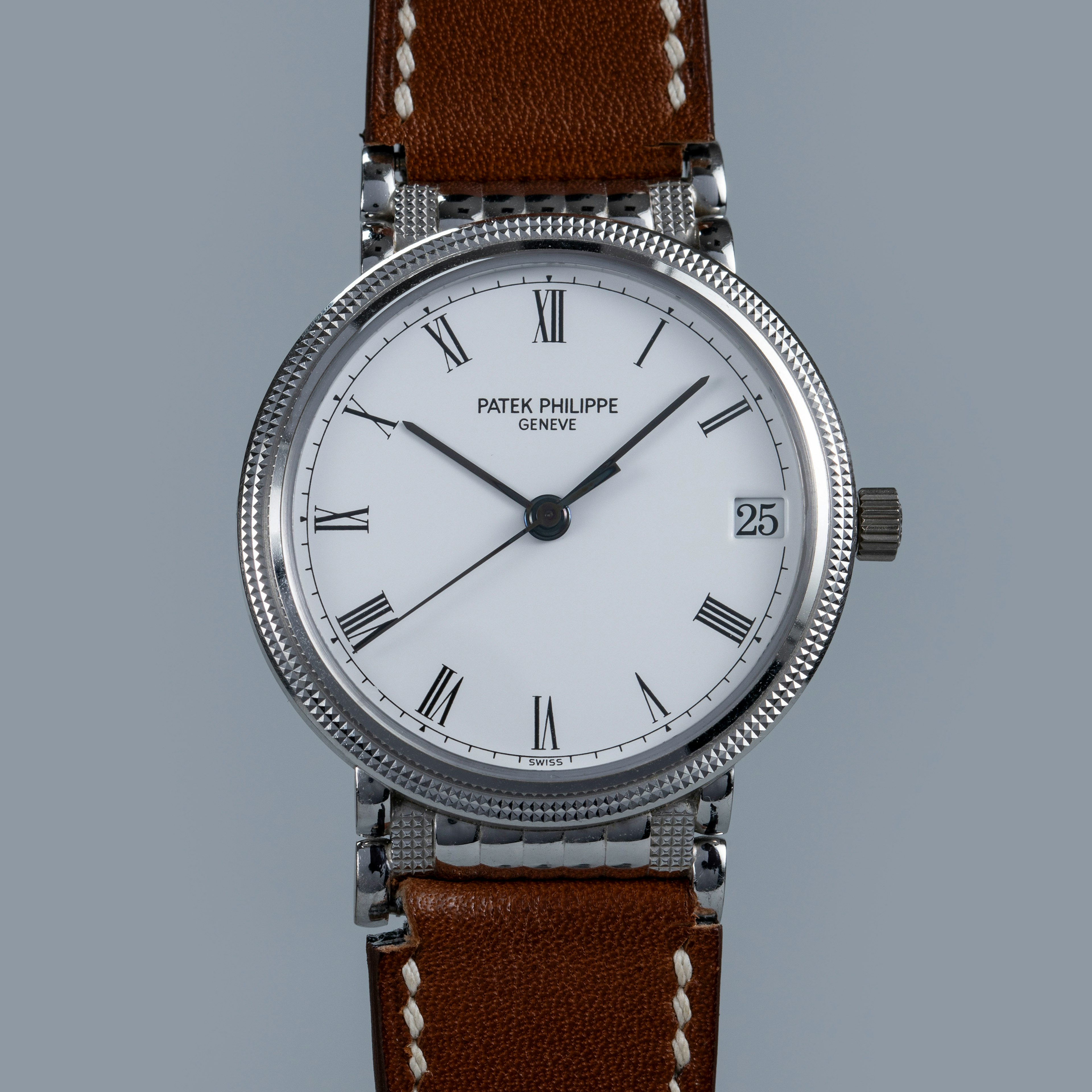 Thumbnail for Patek Philippe Calatrava 3802/208 Clous de Paris 18K WG