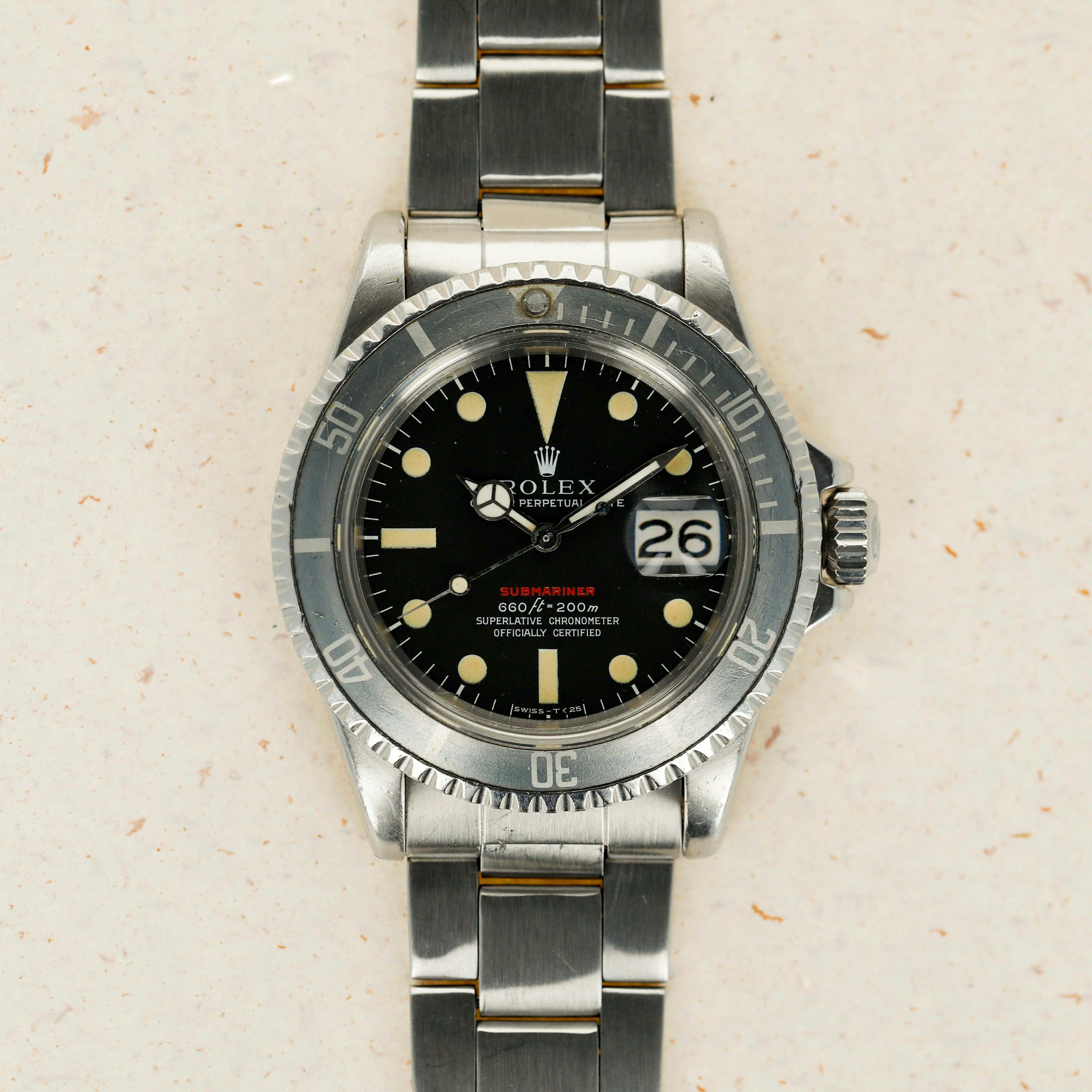 Thumbnail for ROLEX RED SUBMARINER 1680 MK4 GHOST BEZEL BOX AND PAPERS