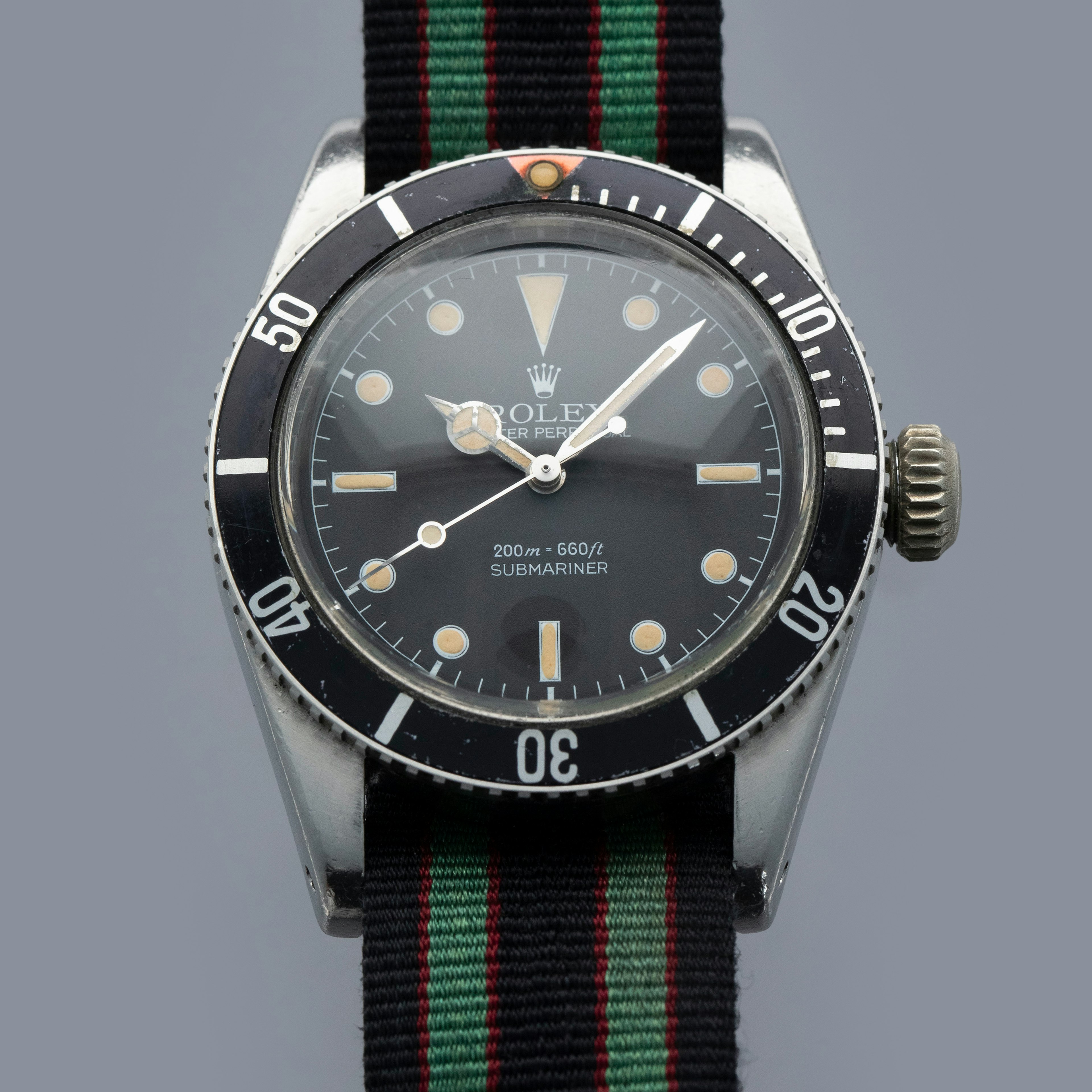 Thumbnail for Rolex Submariner 6538	Service Dial Big Crown