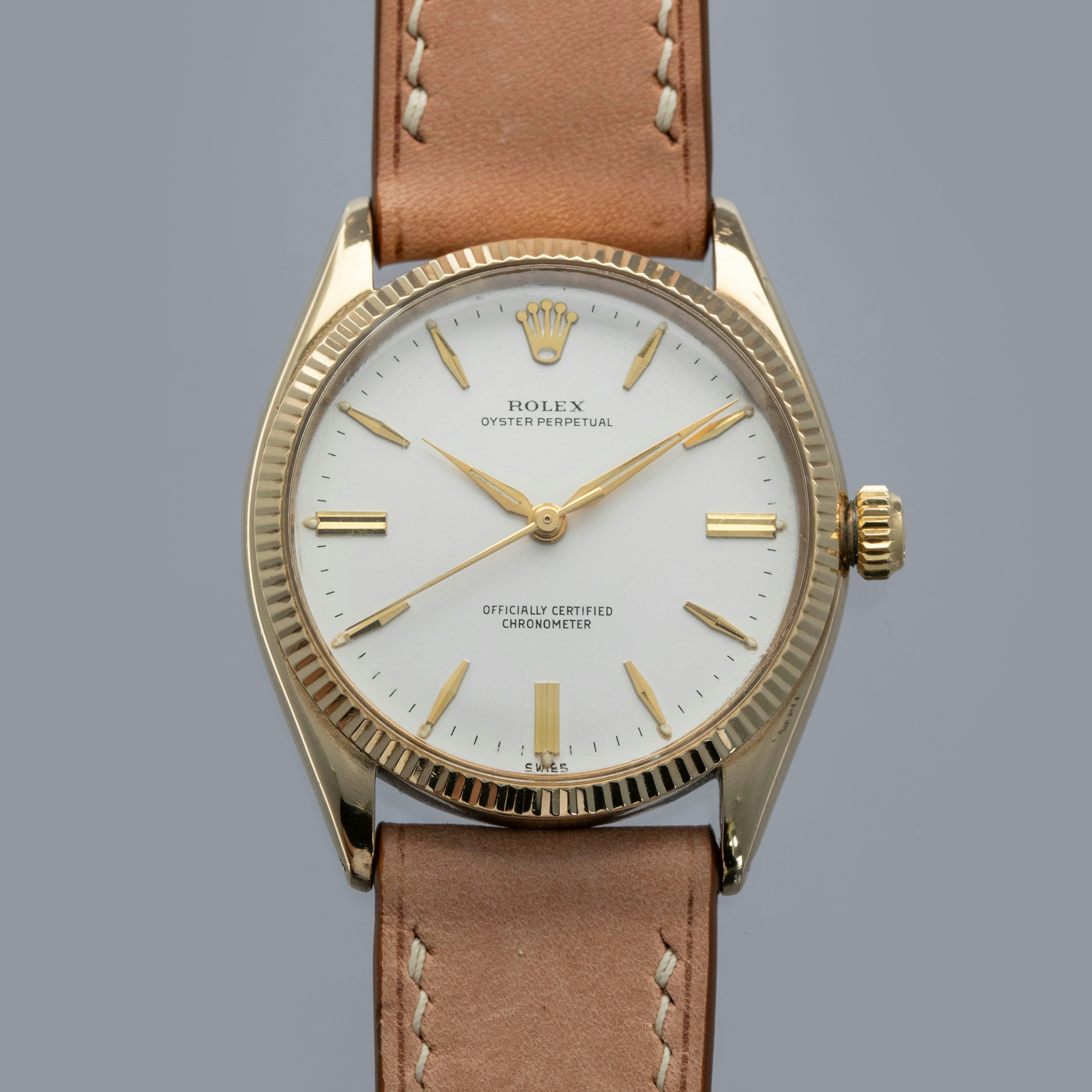 Thumbnail for Rolex Oyster Perpetual 6567 Gold Capped Service Papers
