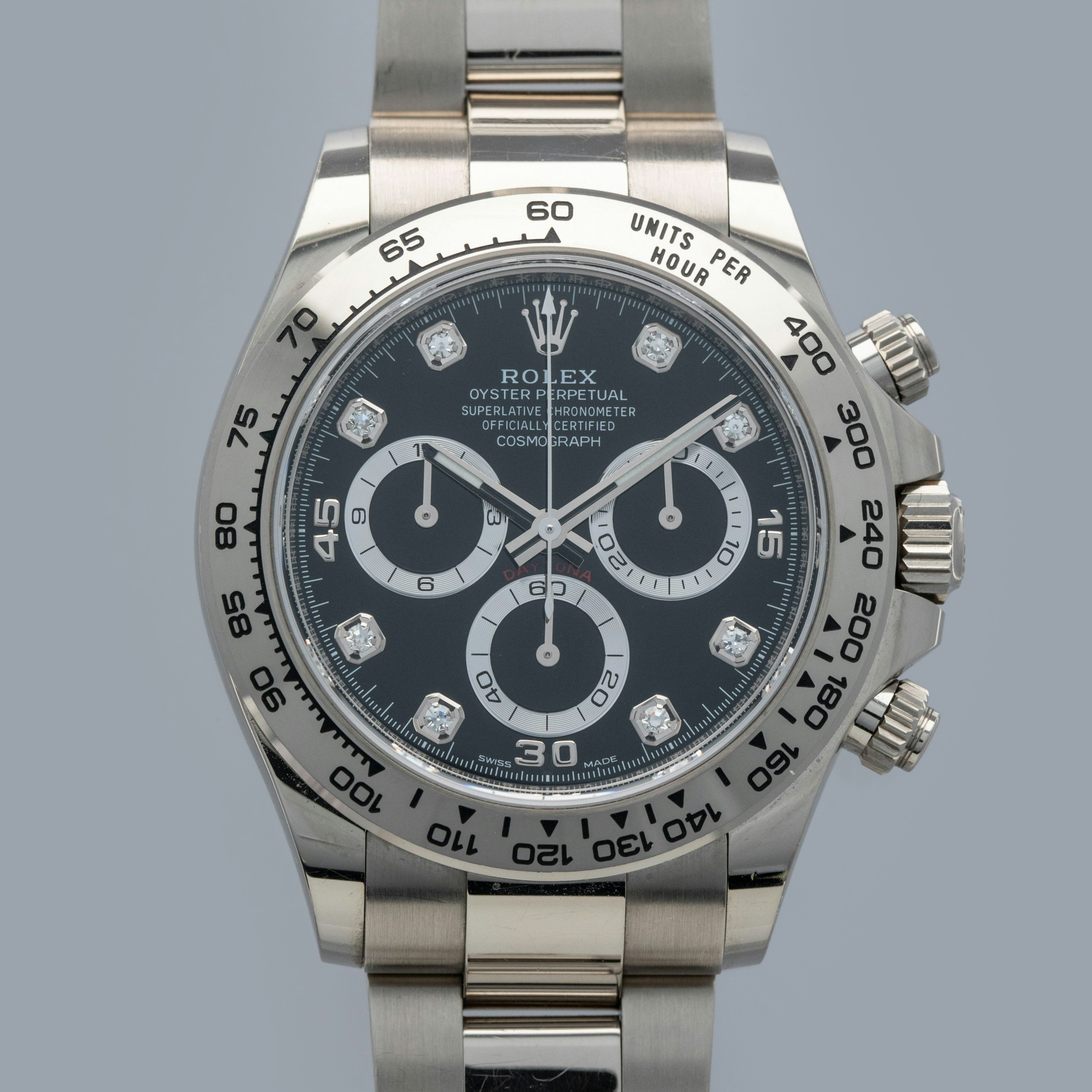 Thumbnail for Rolex Cosmograph Daytona 116509 Black Diamond Dial 18k WG