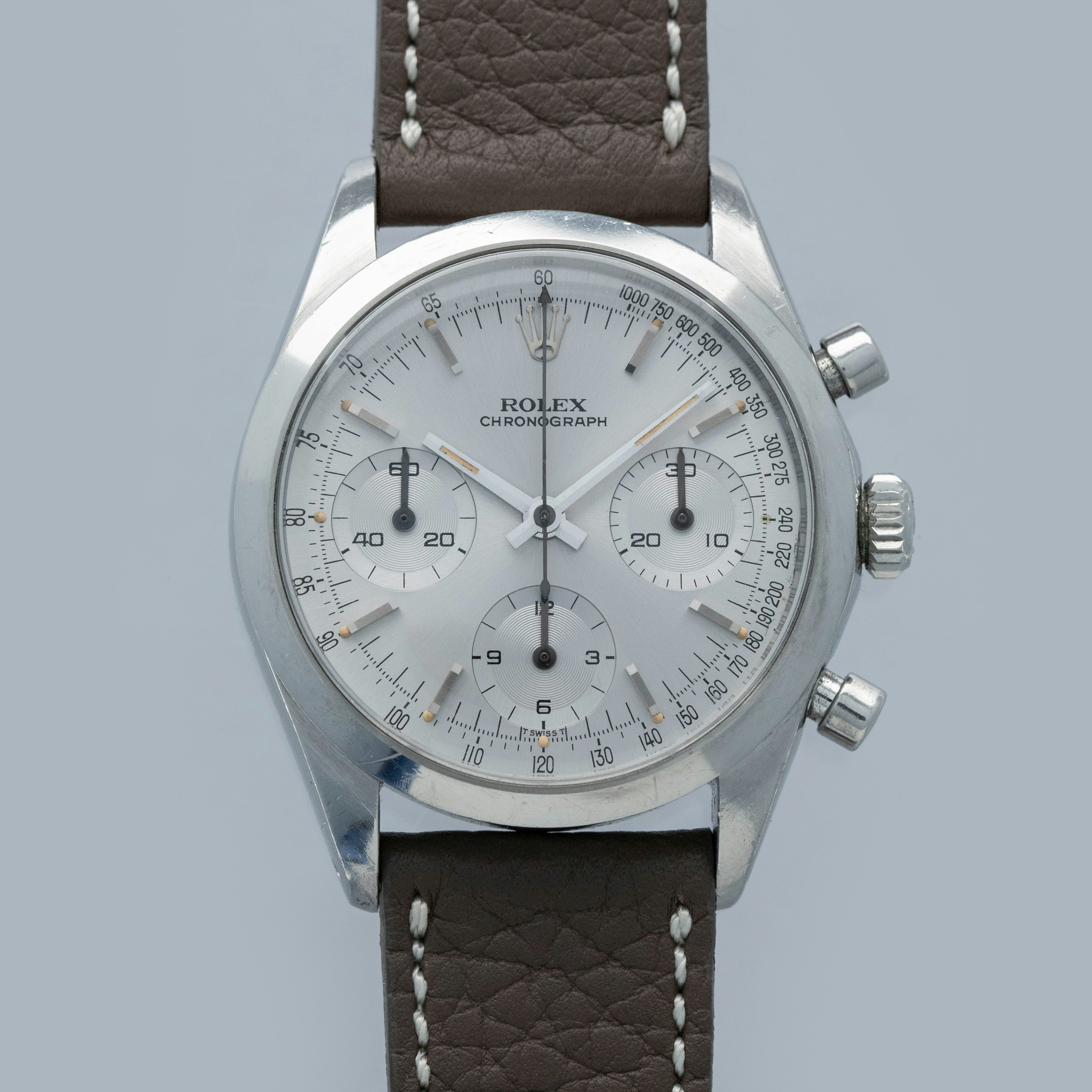 Thumbnail for Rolex Chronograph 6238 Pre-Daytona Silver Dial
