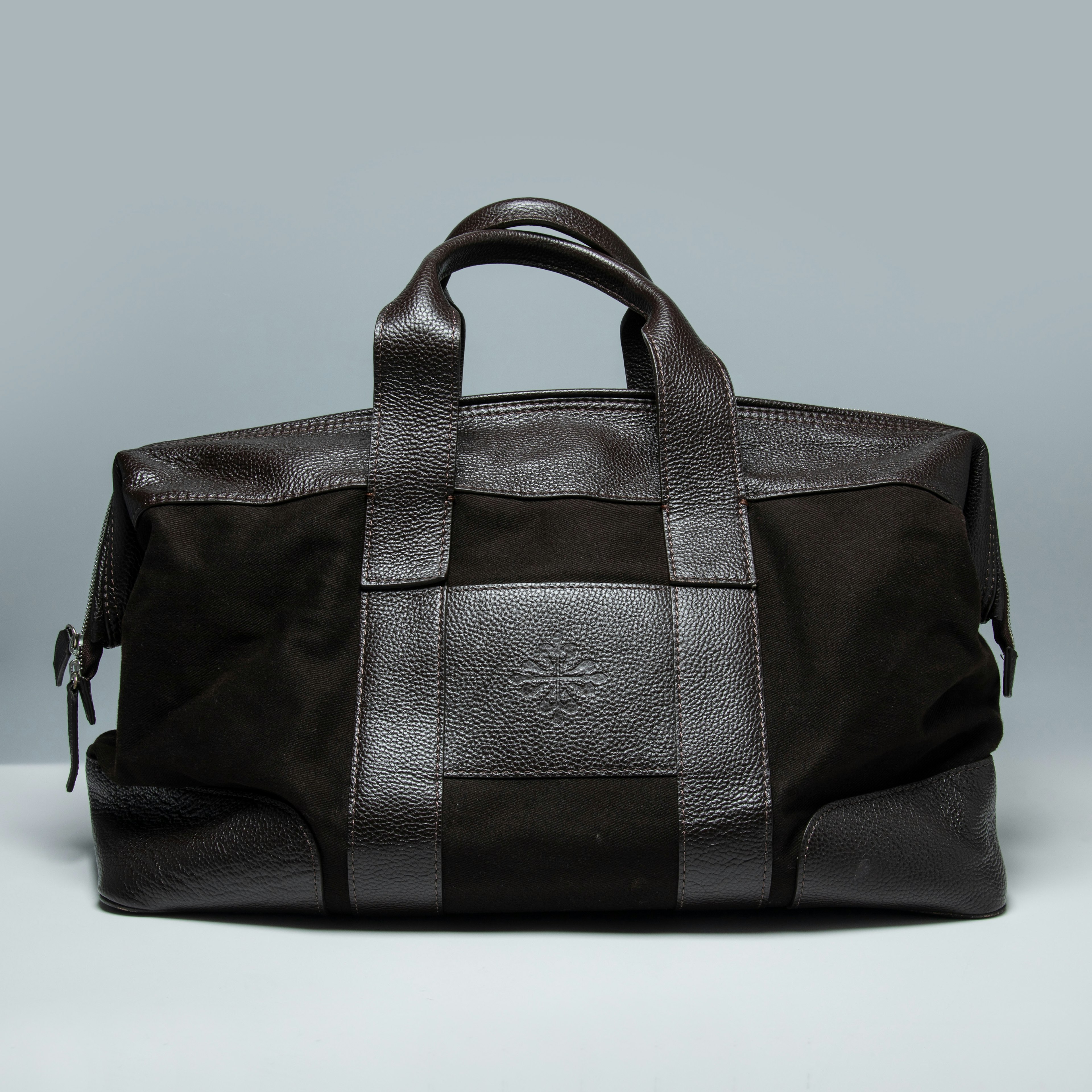 Thumbnail for Patek Philippe Travelling Duffle Bag Brown Leather and Canvas