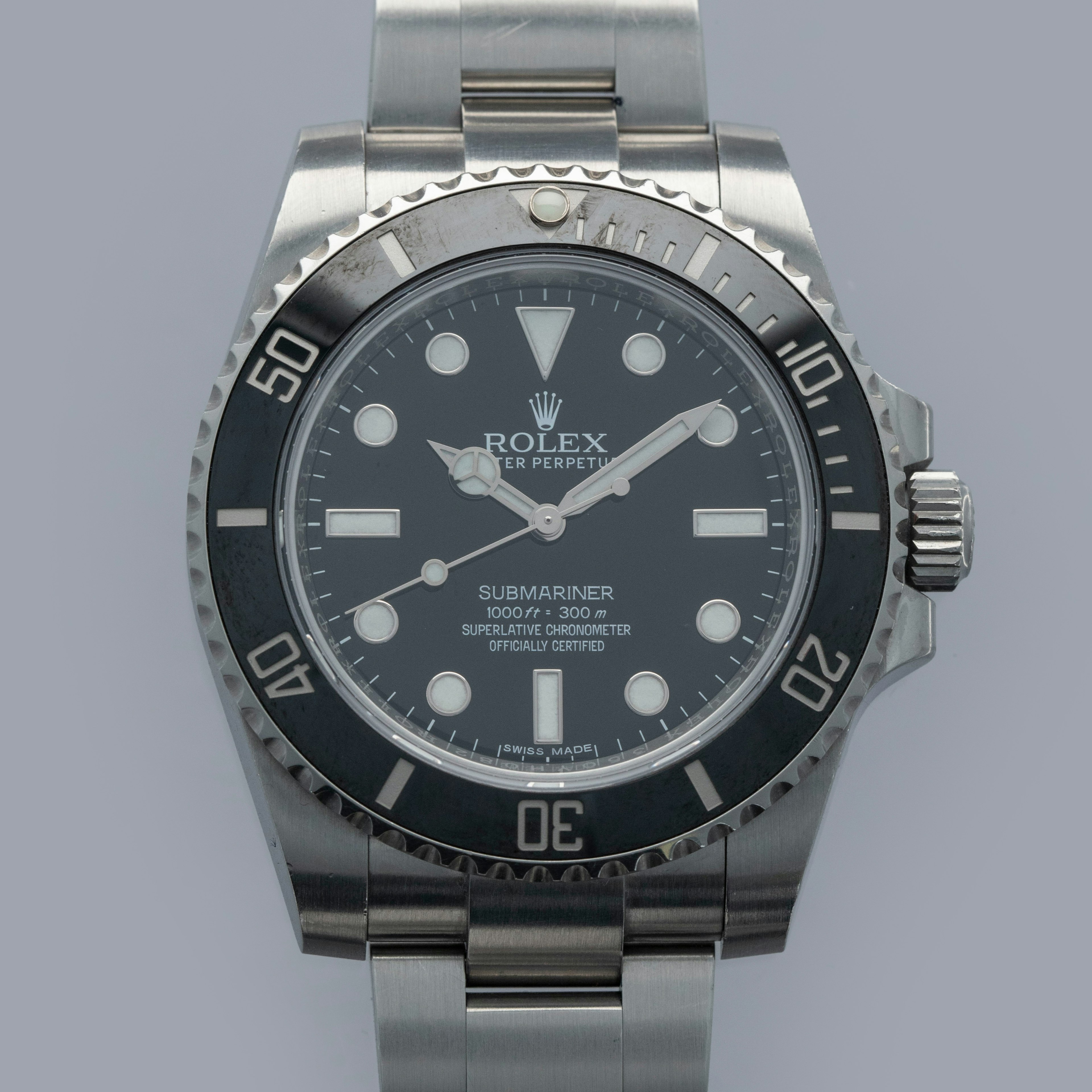 Thumbnail for ROLEX SUBMARINER 114060 NON-DATE CERAMIC BEZEL WITH GUARANTEE