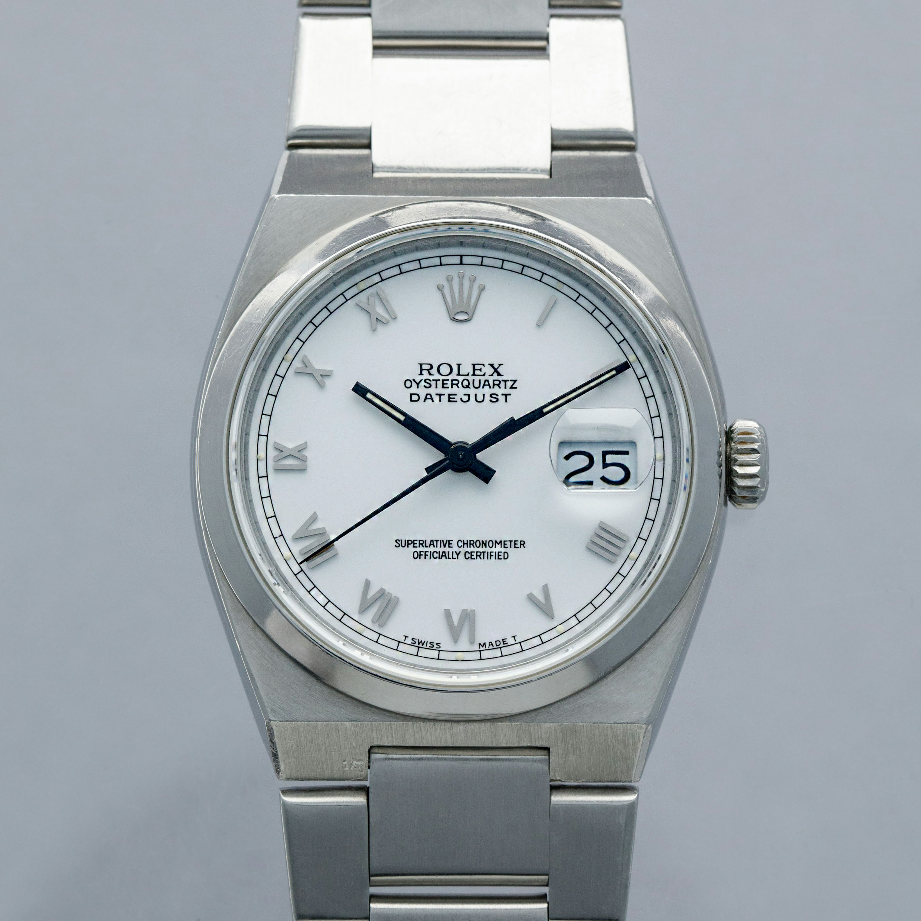 Thumbnail for Rolex Oysterquartz 17000 White Roman Dial