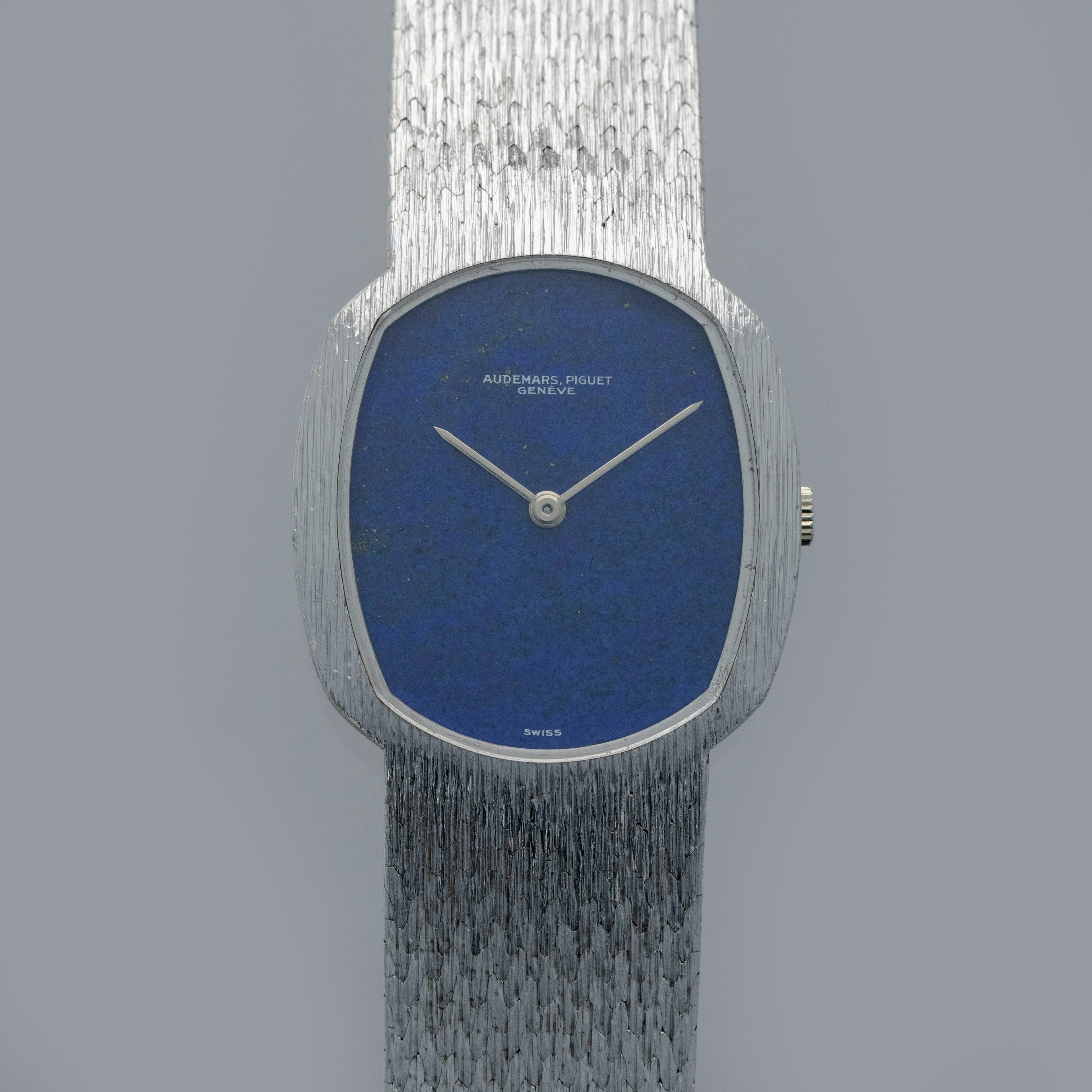 Thumbnail for AUDEMARS PIGUET INTEGRATED BRACELET MANUAL WIND LAPIS LAZUI DIAL 18K WG