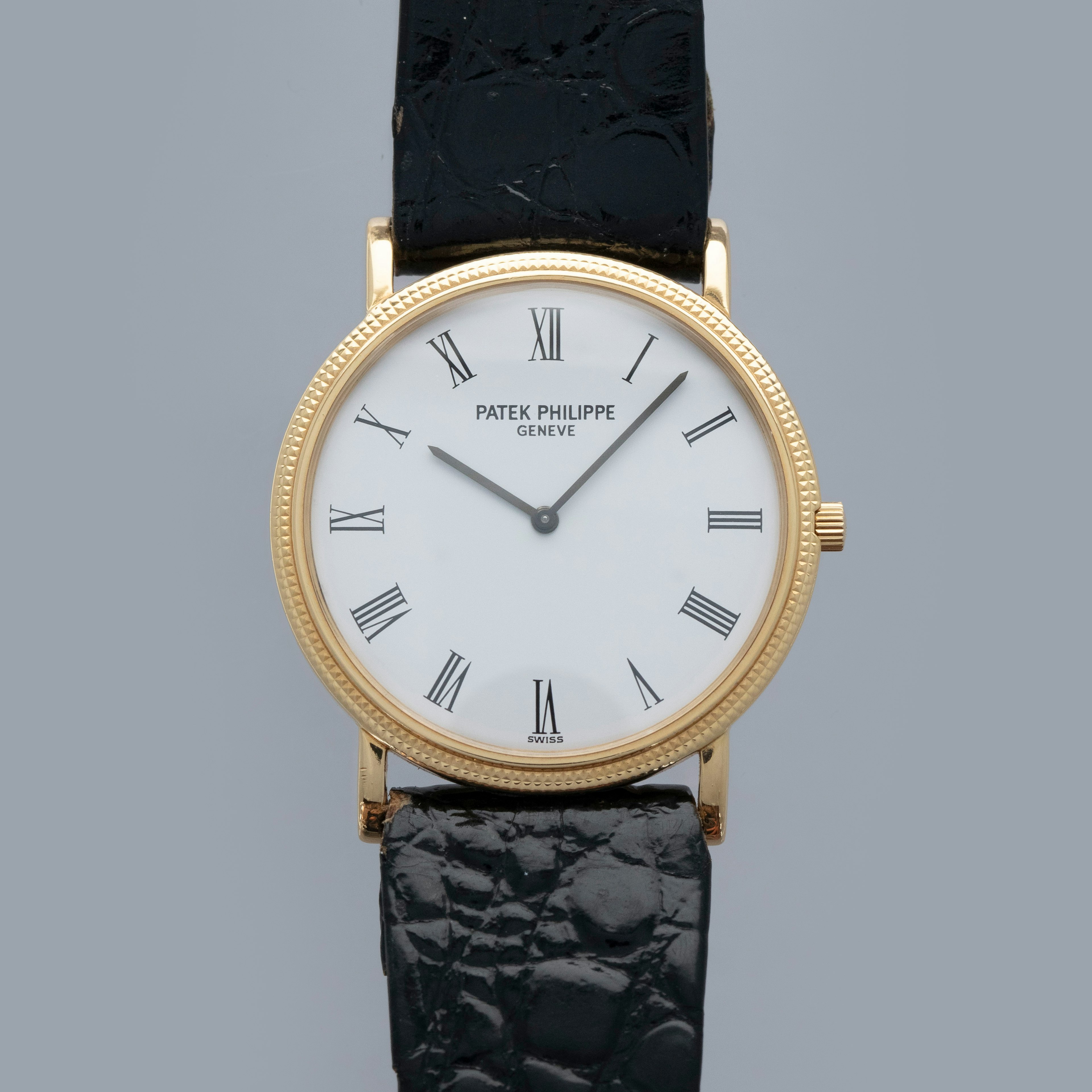 Thumbnail for Patek Philippe Extra-Thin Calatrava 3520D White Roman Dial 18k YG