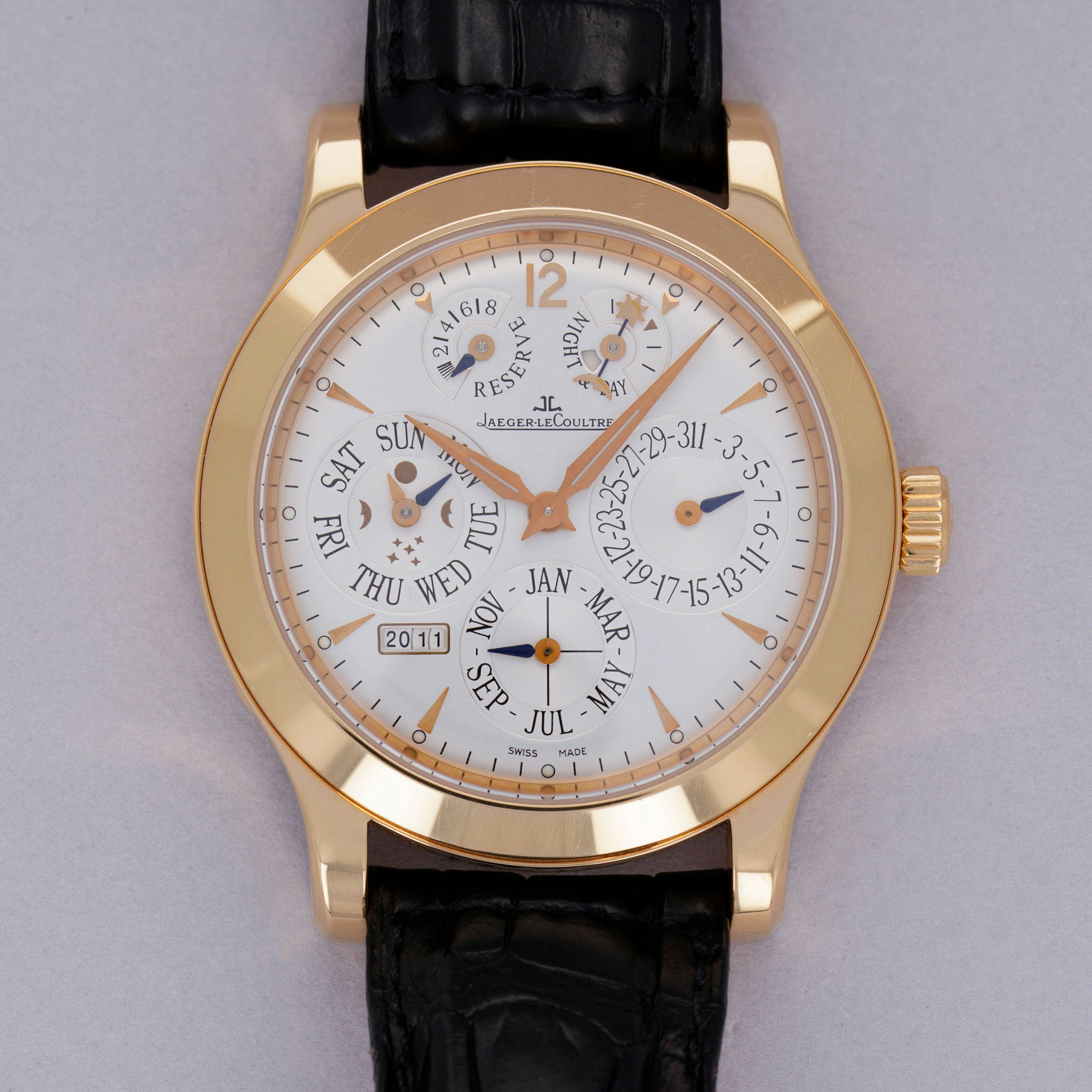 Thumbnail for Jaeger LeCoultre Master Control Perpetual Calendar 46.2.26.S 18k RG