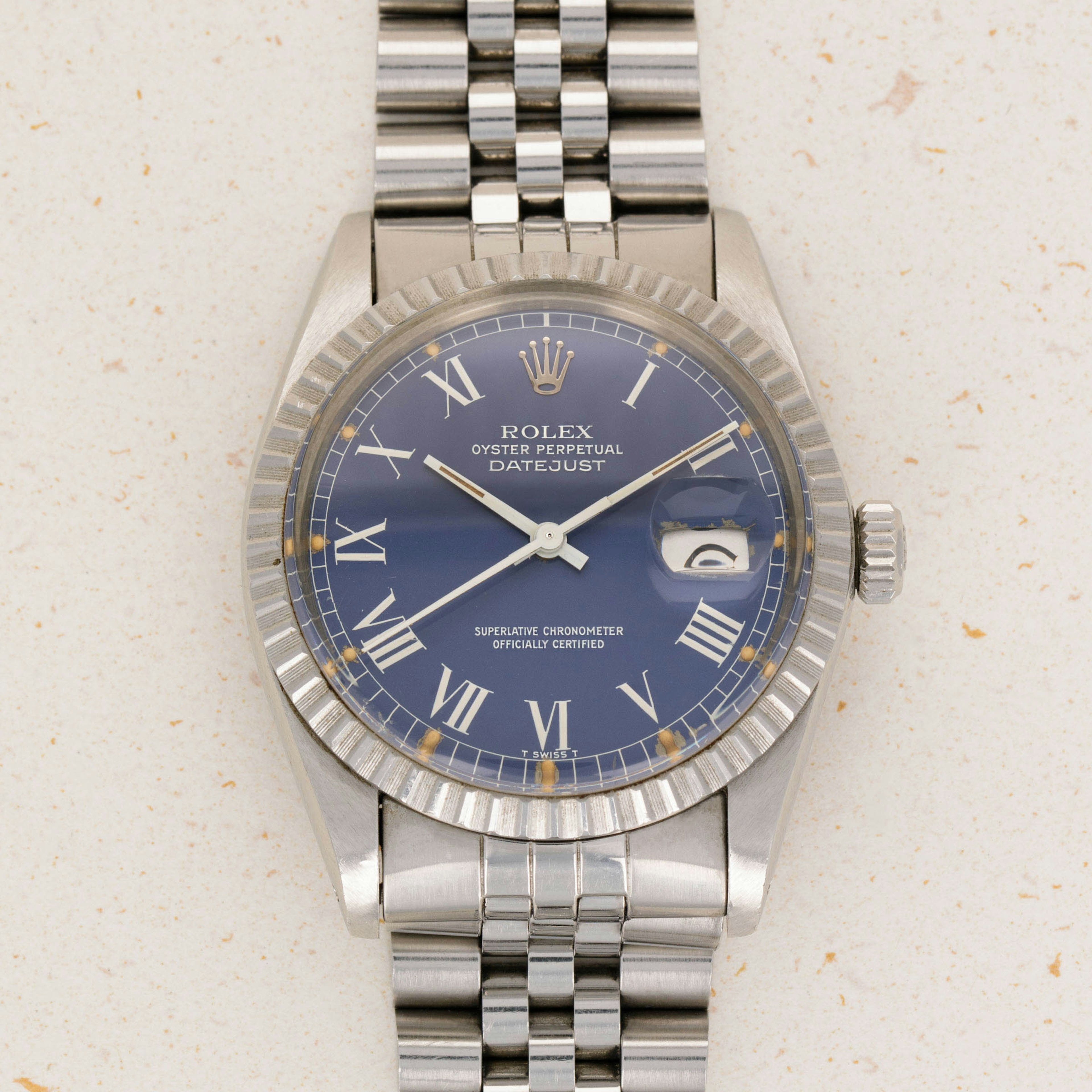 Thumbnail for Rolex Datejust 16030 Blue Buckley Dial