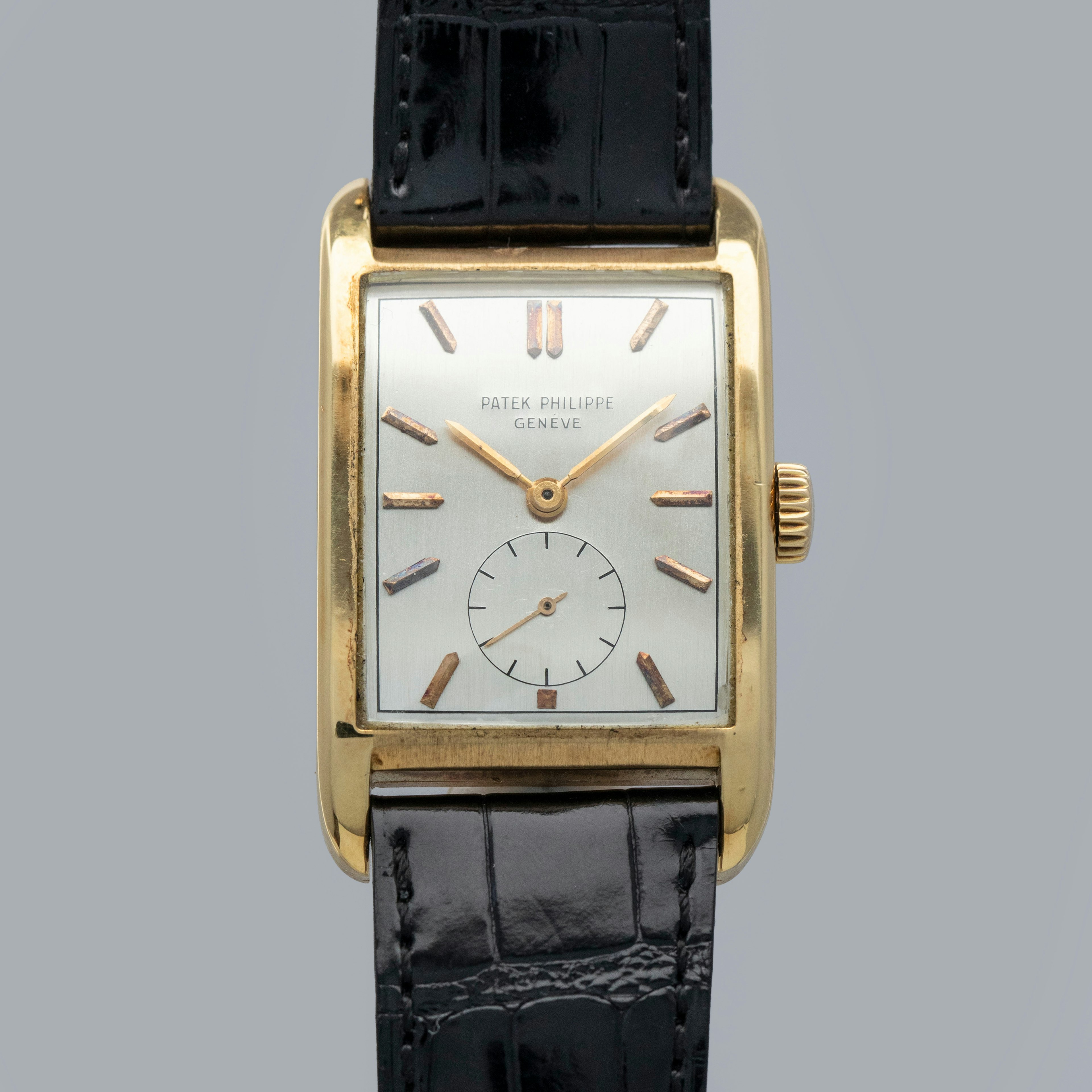 Thumbnail for Patek Philippe Rectangular 2434J 18k YG with Extract of the Archives