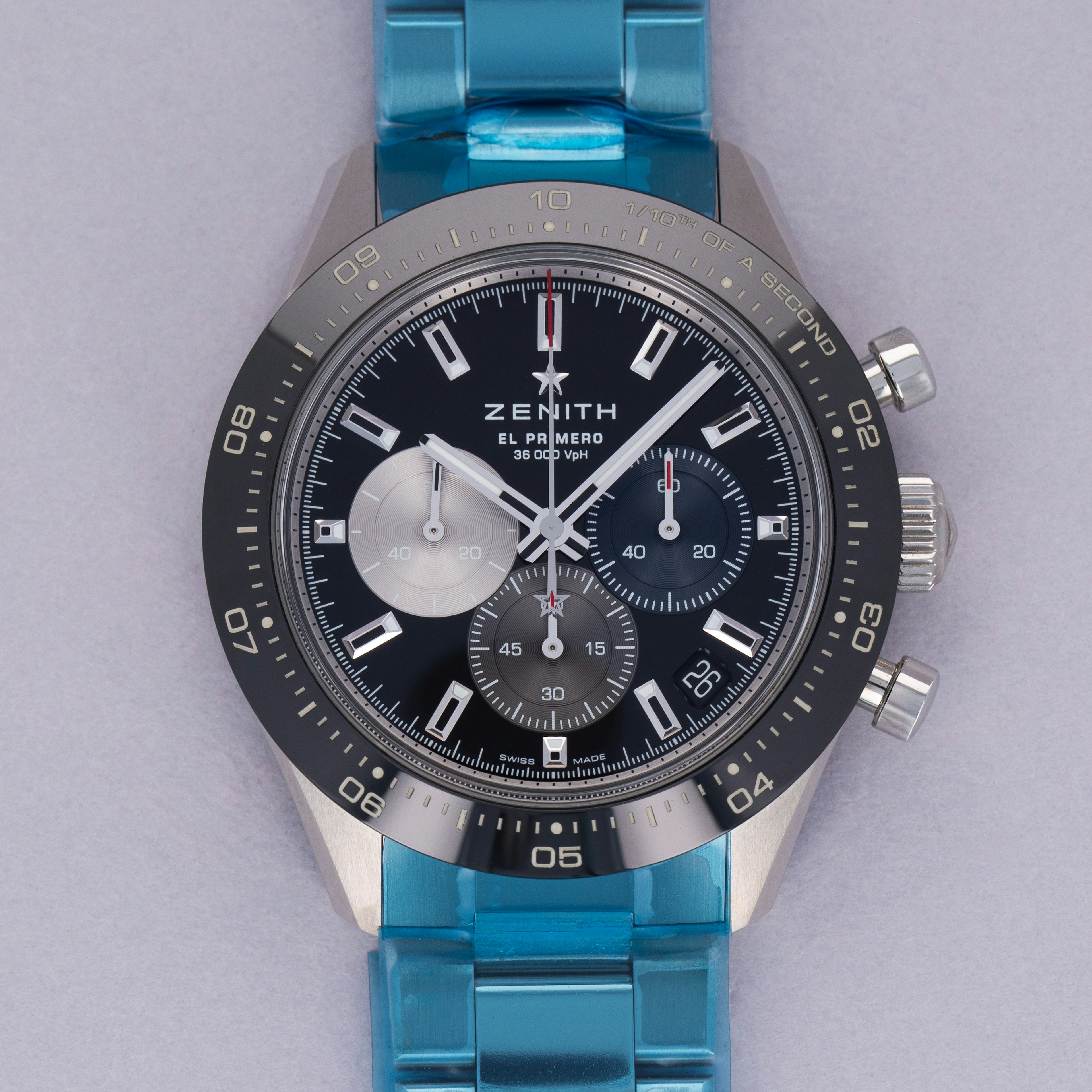 Thumbnail for Zenith Chronomaster Sport El Primero 03.3100.3600/21.M3100 Black Dial Stainless Steel