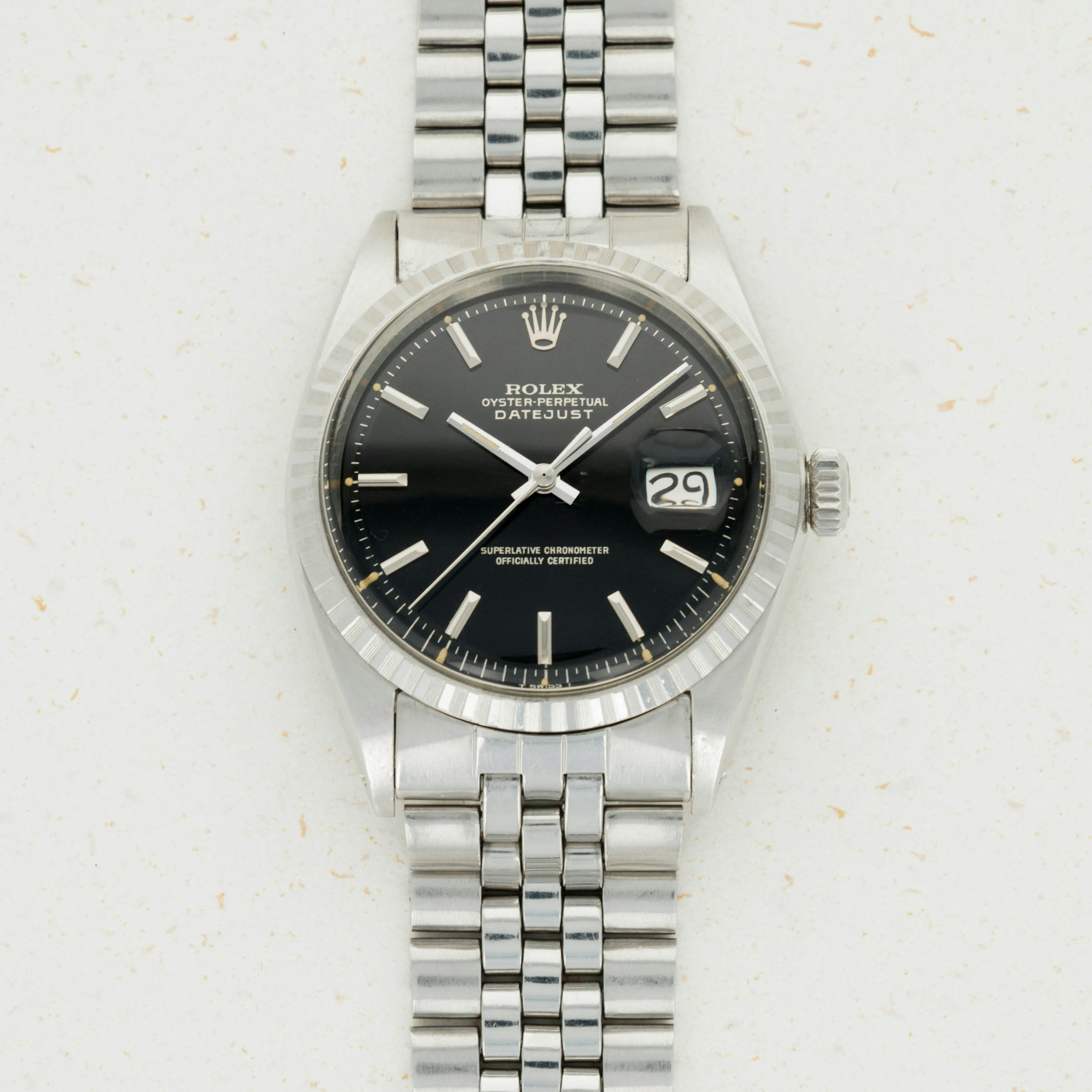 Thumbnail for Rolex Gilt Dial Stainless Steel Datejust 1603 Full Set