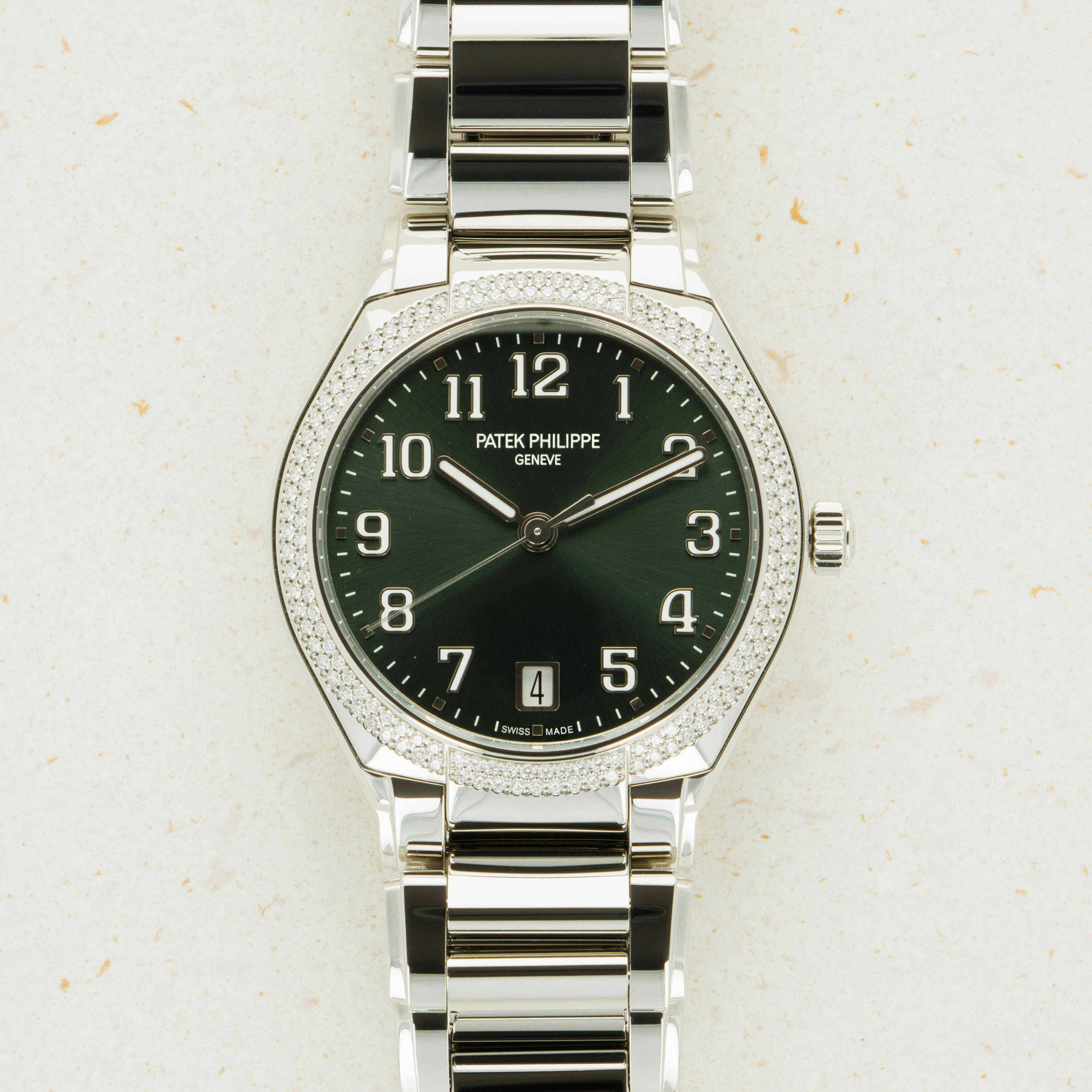 Thumbnail for PATEK PHILIPPE TWENTY-4 7300/1200A-011 GREEN DIAL DIAMOND BEZEL
