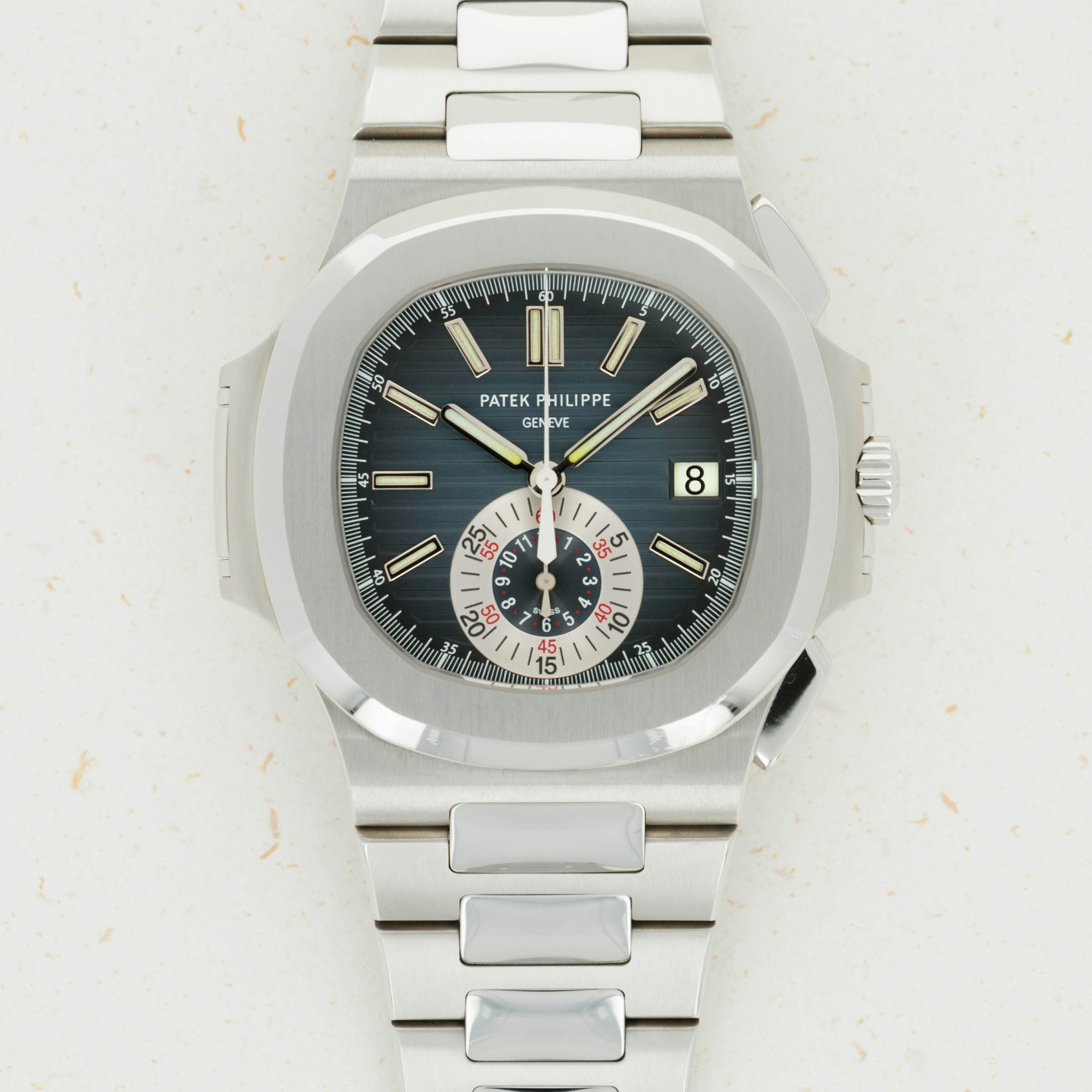 Thumbnail for Patek Philippe Nautilus Chronograph 5980/1A Blue Dial