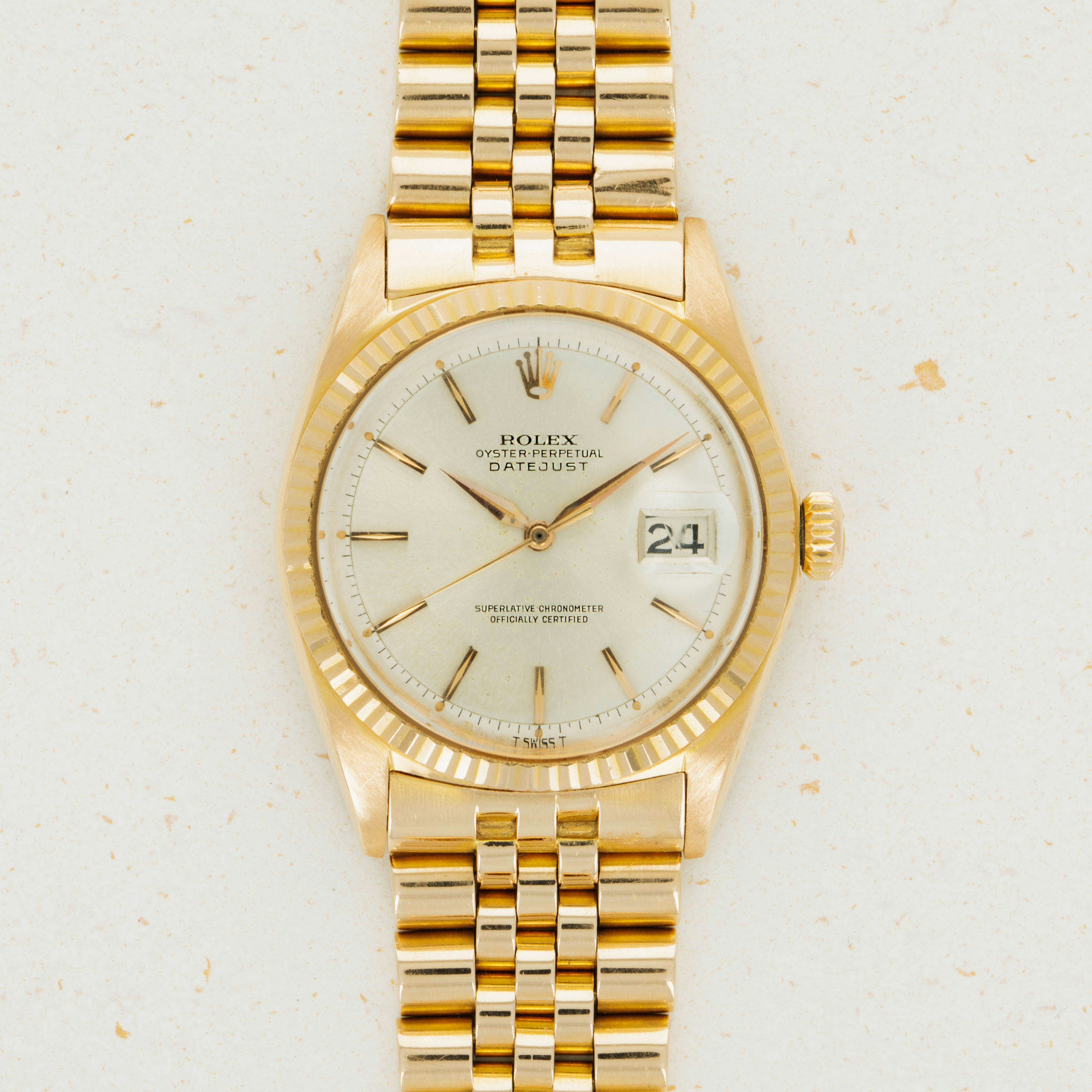 Thumbnail for Rolex Datejust 1601 Rose Gold Jubilee Bracelet