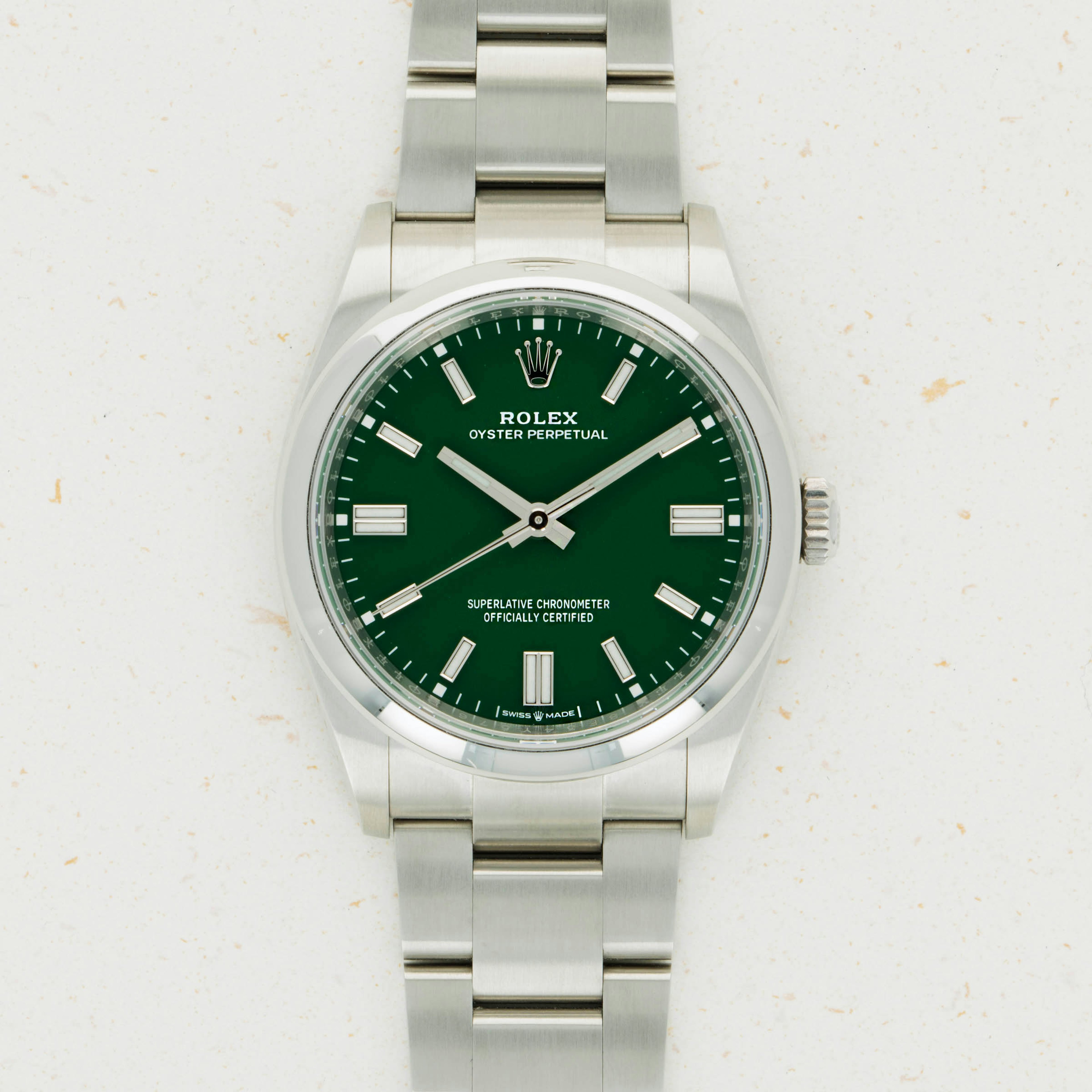 Thumbnail for Rolex Oyster Perpetual 126000 Green Dial