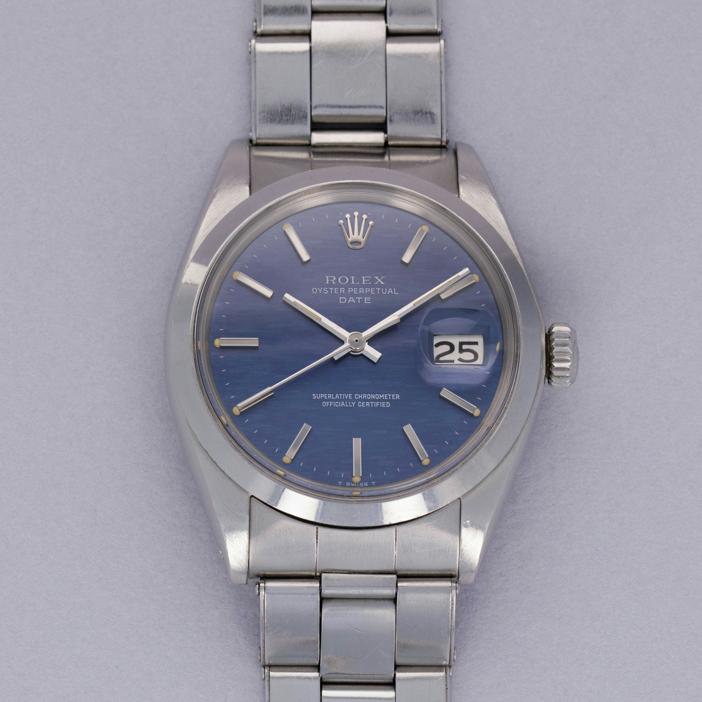 Thumbnail for Rolex Oyster Perpetual Date 1500 Blue Mosaic Dial