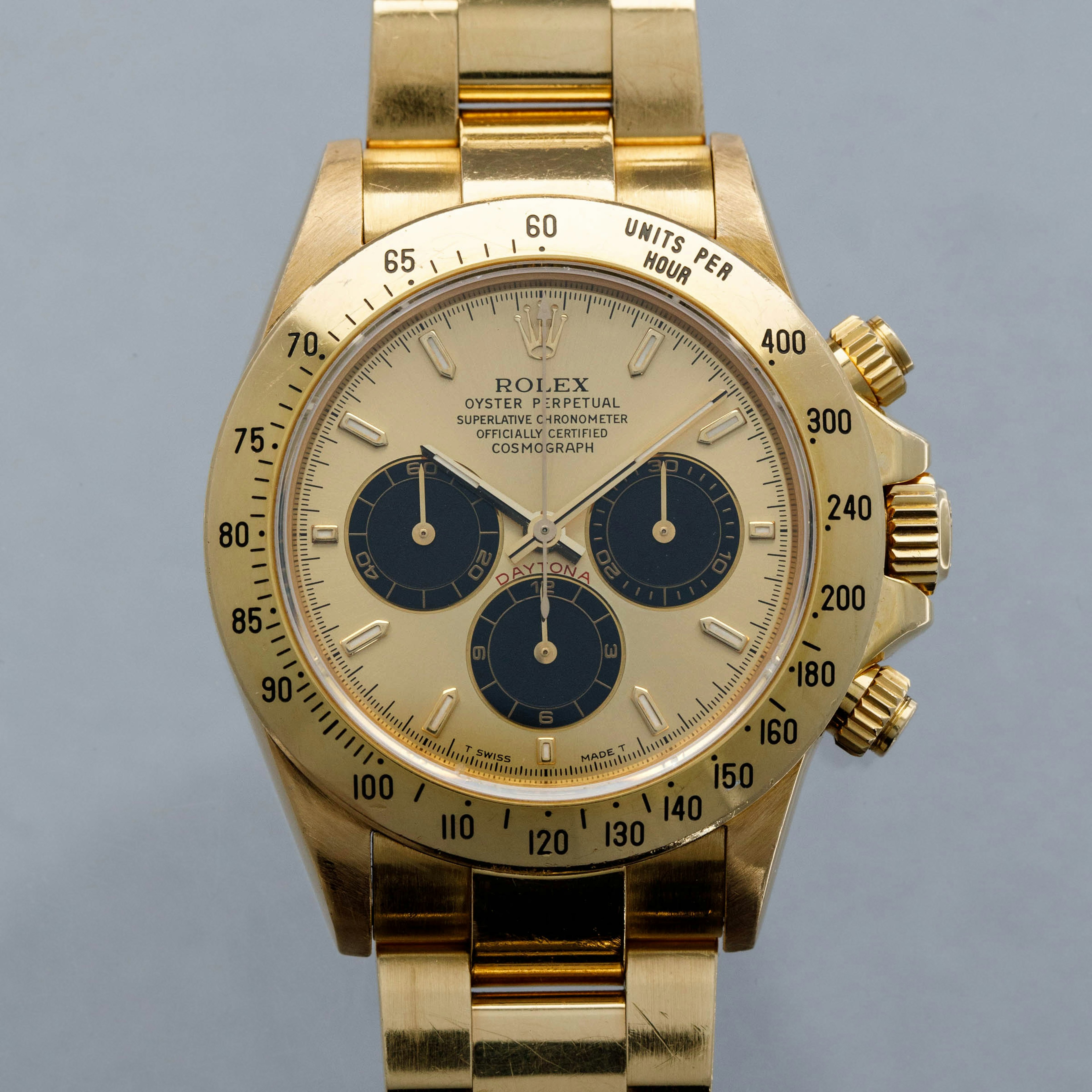 Thumbnail for Rolex Cosmograph Daytona 16528 "PANDA FULL BLACK SUBDIALS" 18k YG with Original Certificate